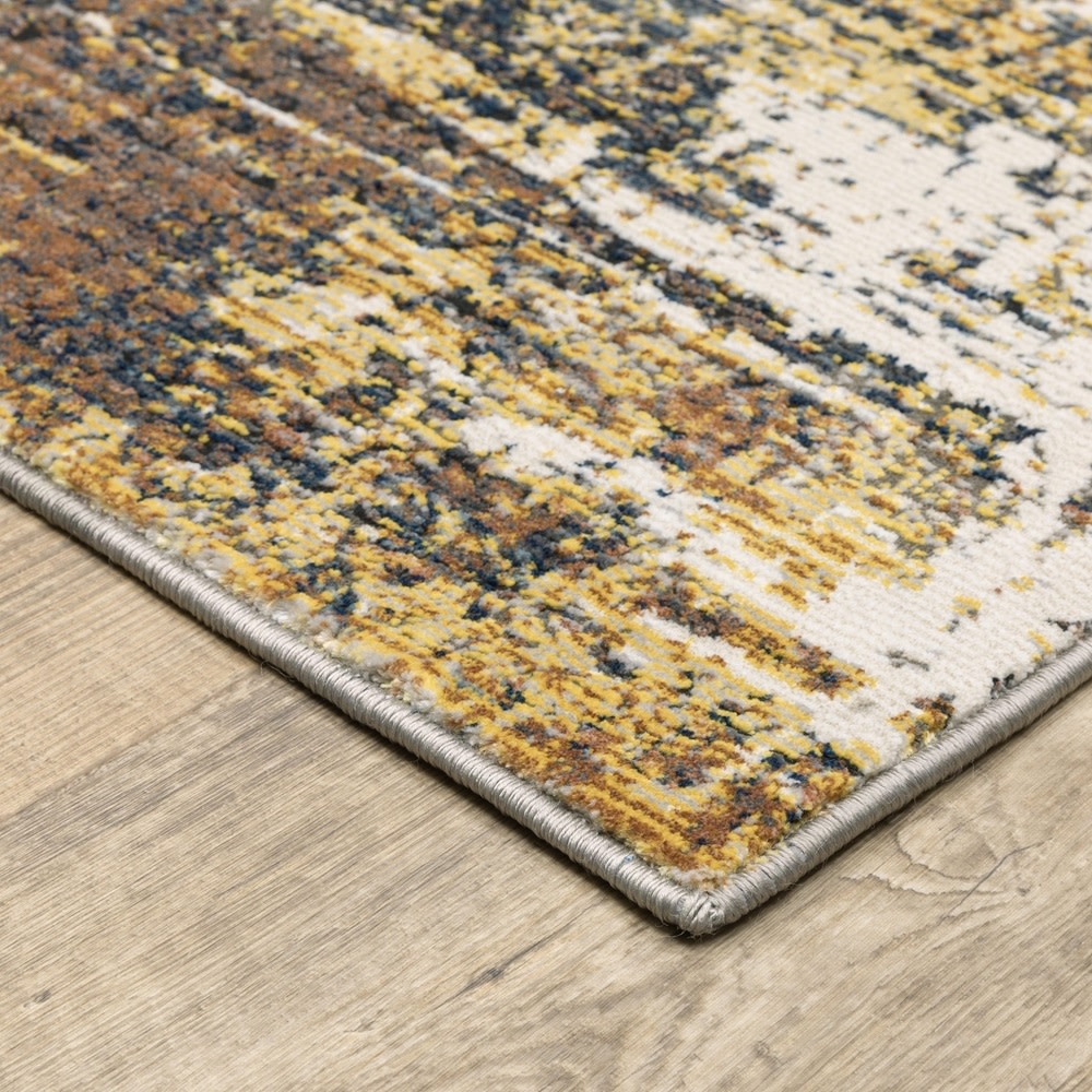 Caravan Gold/Beige Abstract Area Rug