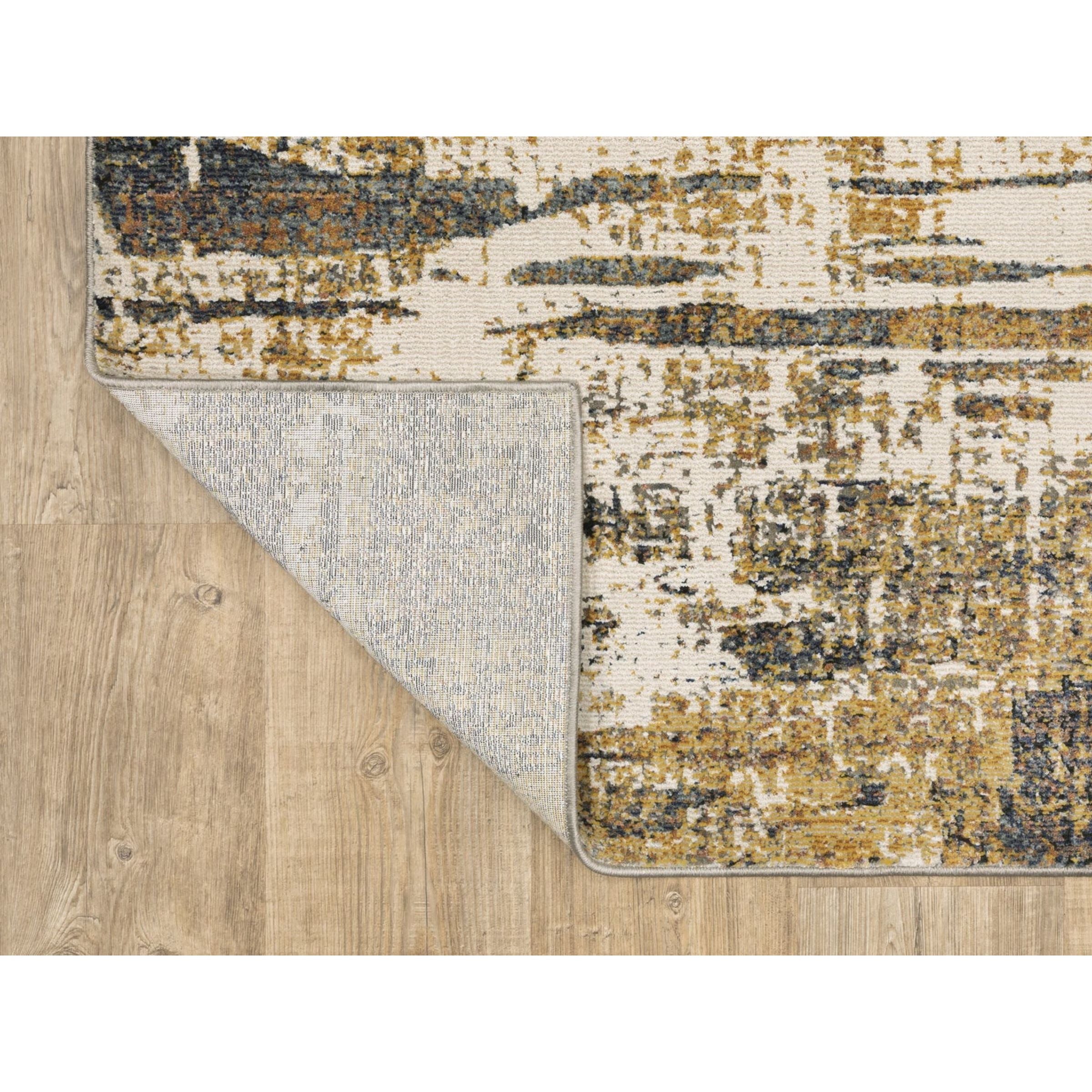 Caravan Gold/Beige Abstract Area Rug