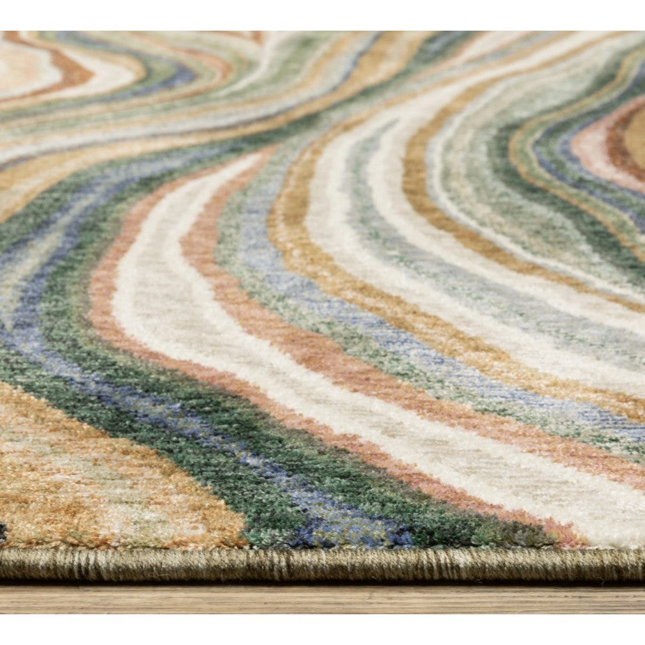 Tisdell Multi Waves Area Rug