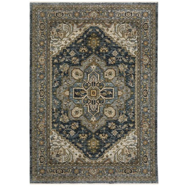 Aberdeen Blue Medallion Area Rug