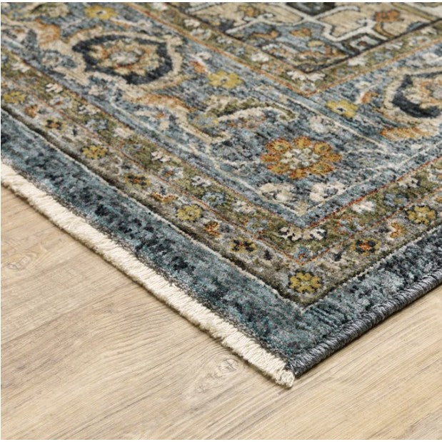 Aberdeen Blue Medallion Area Rug