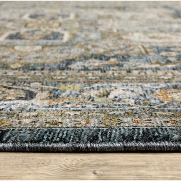 Aberdeen Blue Medallion Area Rug