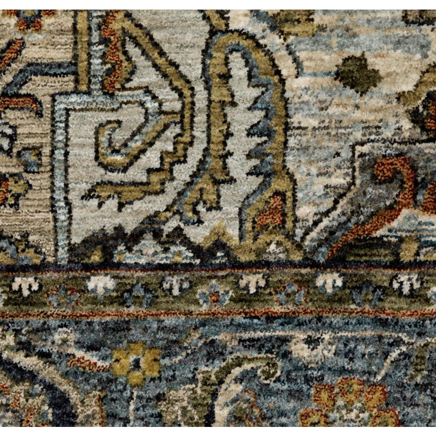 Aberdeen Blue Medallion Area Rug