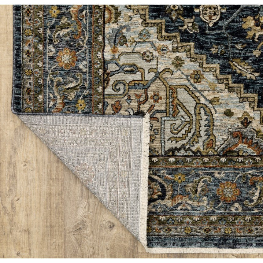 Aberdeen Blue Medallion Area Rug
