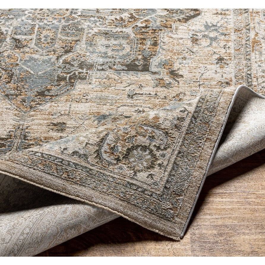 Brunswick Beige/Olive Medallion Area Rug