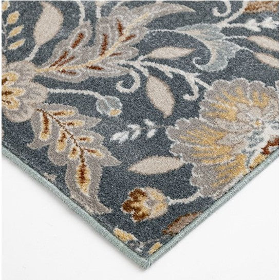 Landscape Charcoal/Floral Area Rug