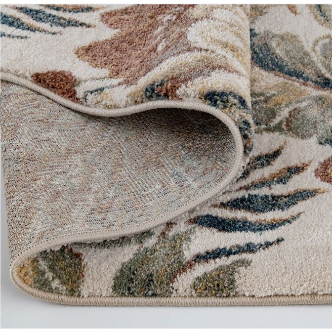 Stonington Coconut/Clay Floral Area Rug