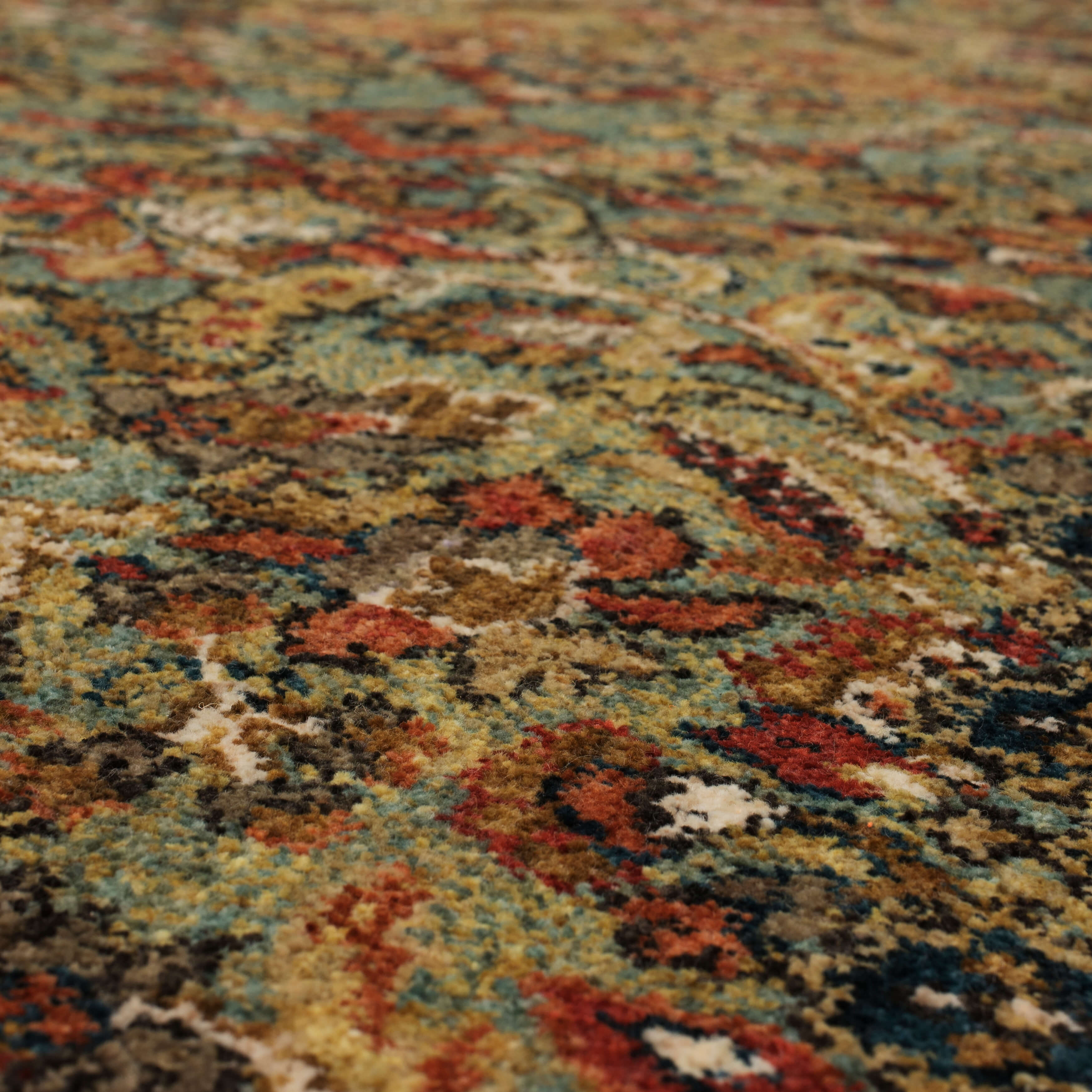 Spice Market Aqua Area Rug