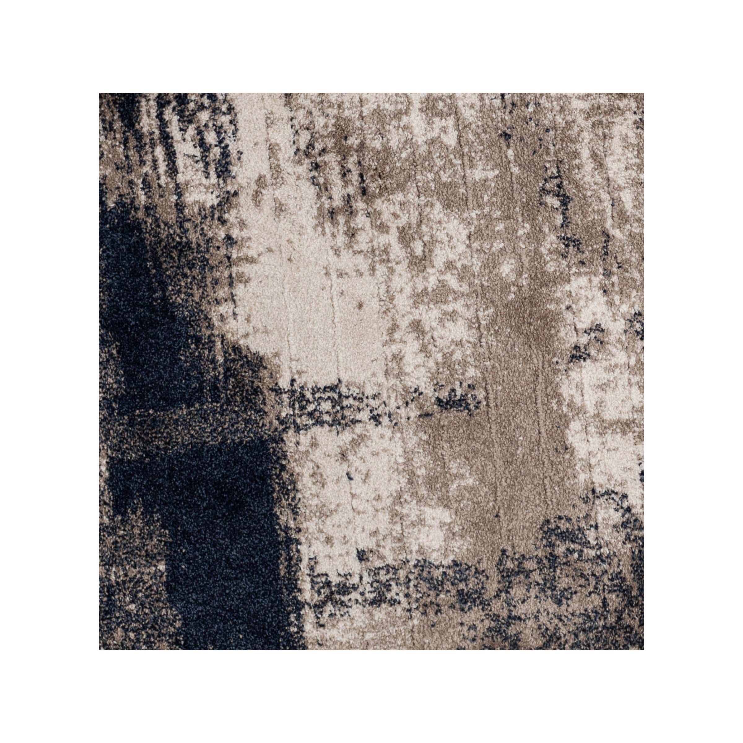 Tulsa Navy/Tan/Cream Area Rug