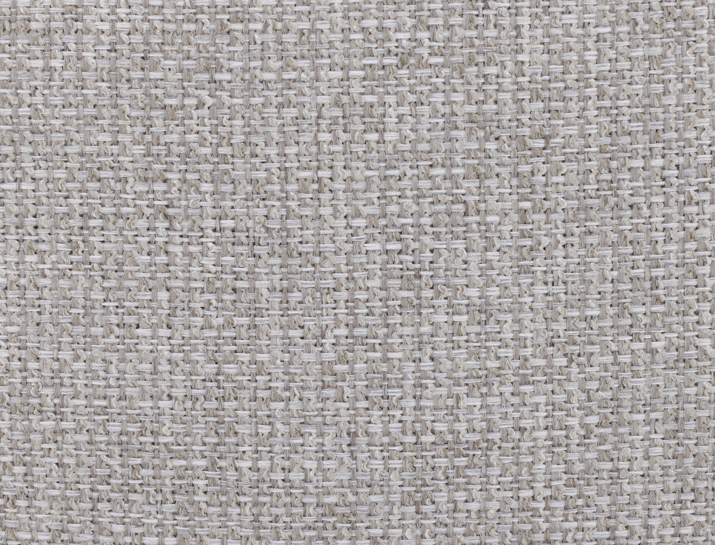 Close-up of textured beige woven fabric.