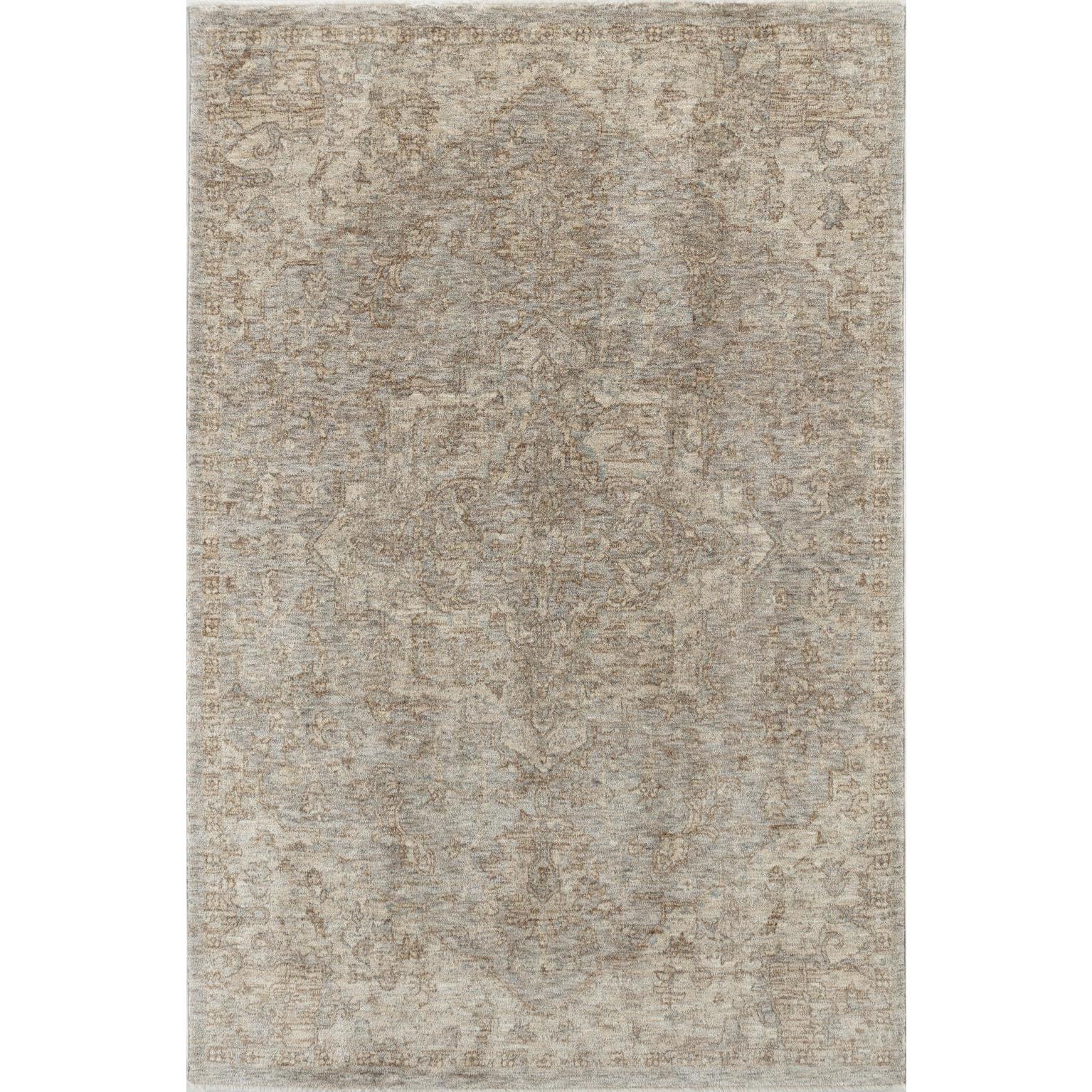 Stellios Tan/Green Medallion Abstract Area Rug