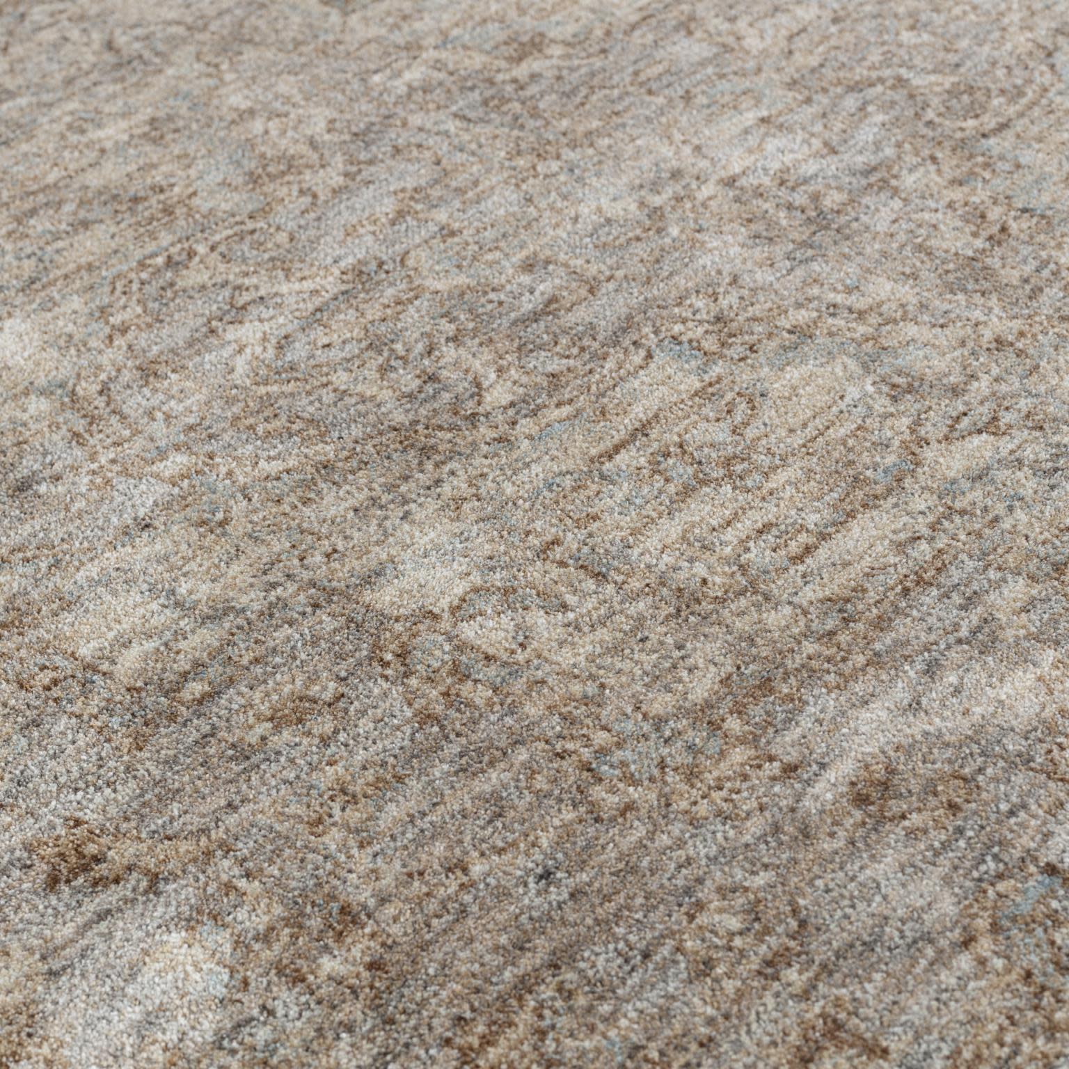 Stellios Tan/Green Medallion Abstract Area Rug