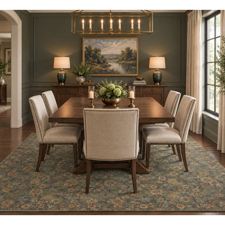 Winchester Seafoam/Teal Area Rug