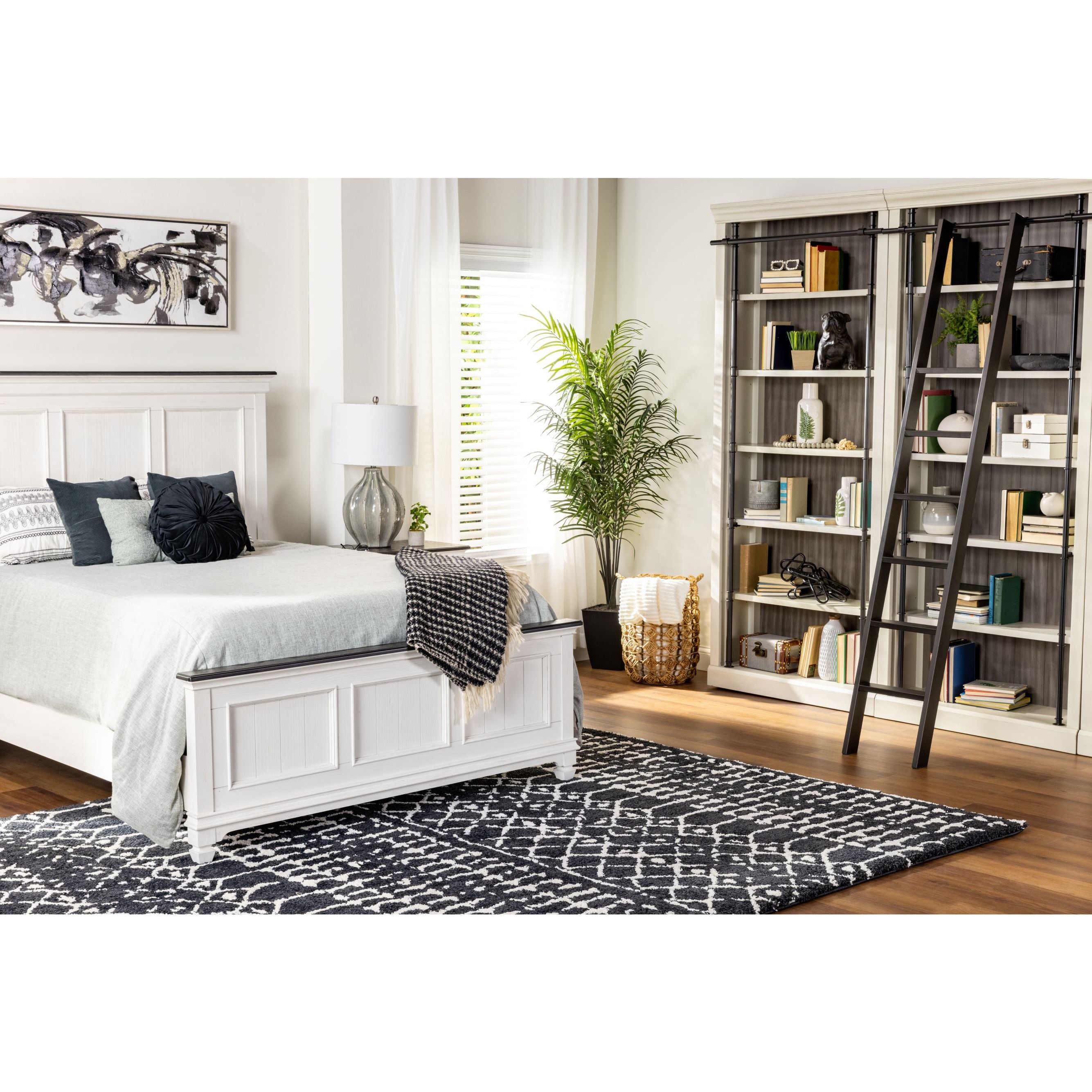 Marquee Midnight/Ivory Area Rug 9'10"W x 13'2"L