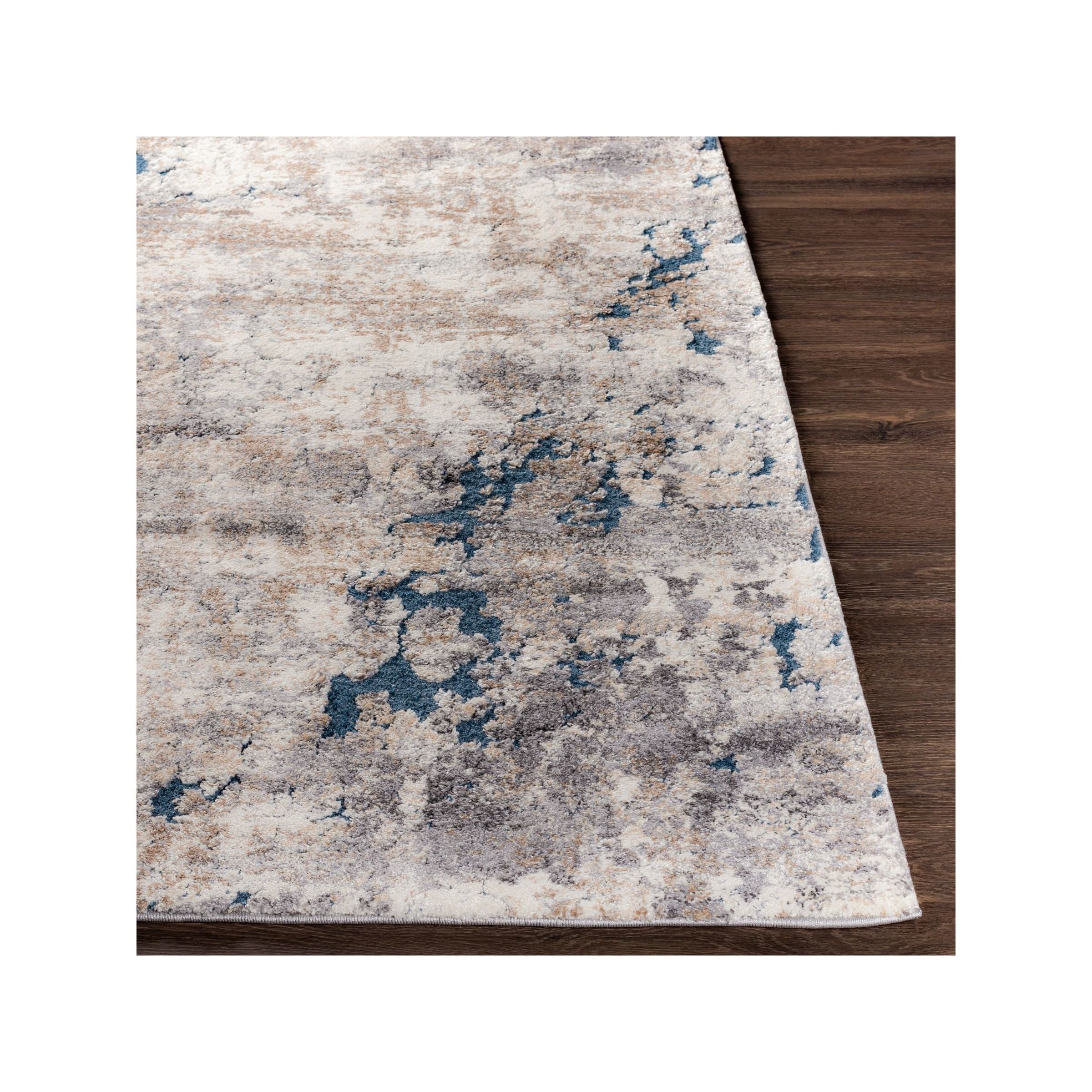 Tuscany Tan/Grey/Blue Area Rug