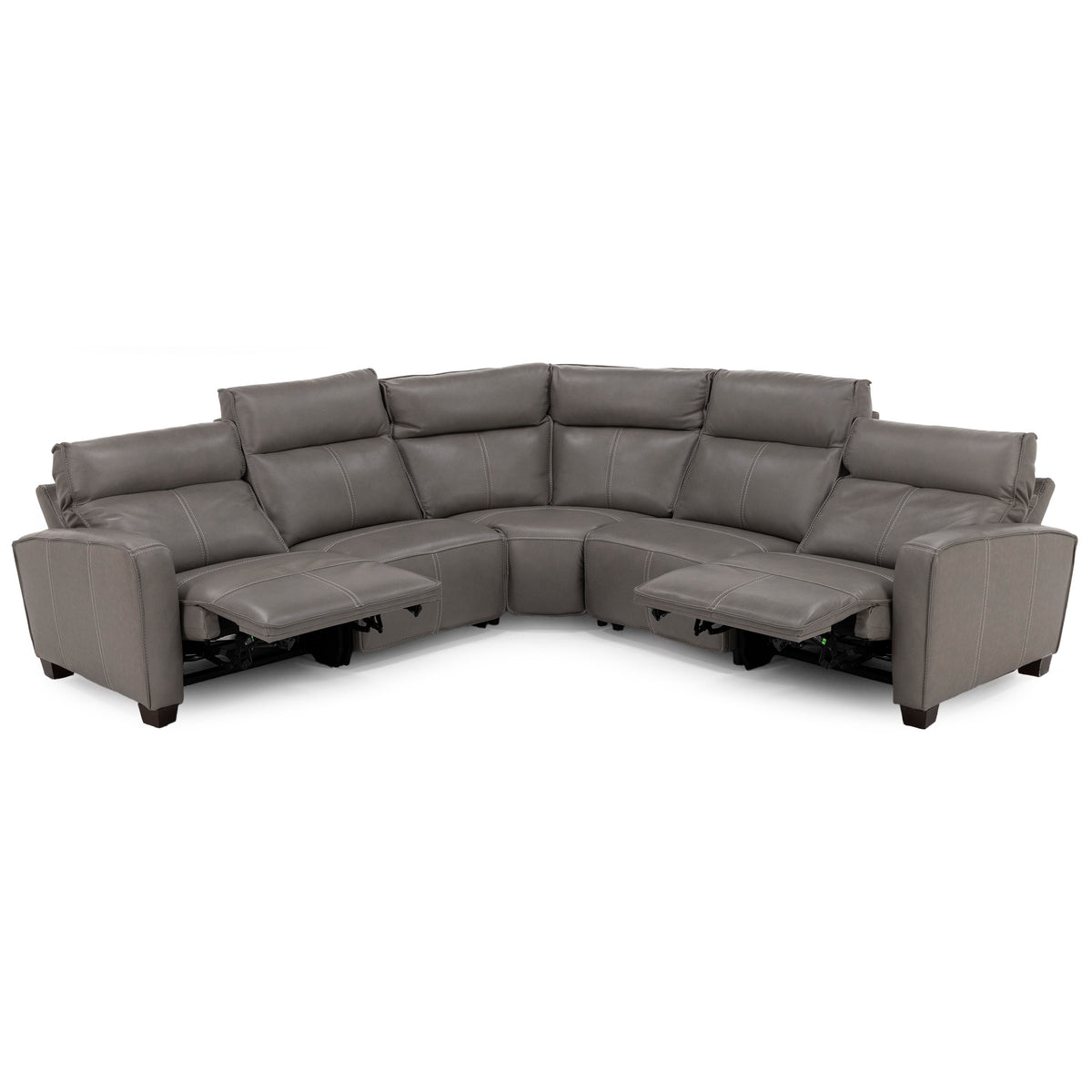 Nightingale Leather 5-Pc. Power Headrest Reclining Modular
