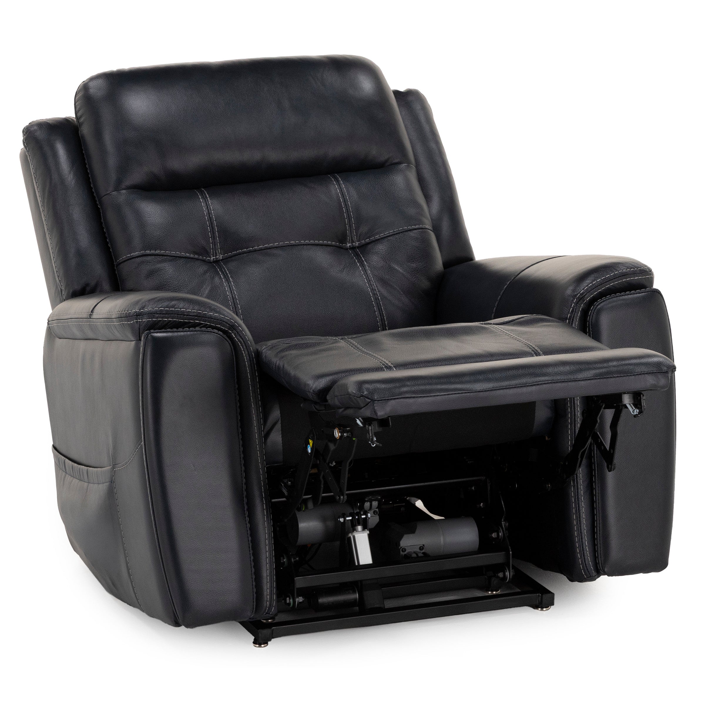 Quinn Leather Fully Loaded Lift Chair With Heat And Hidden Cupholders (FDA Class II Medical Device)