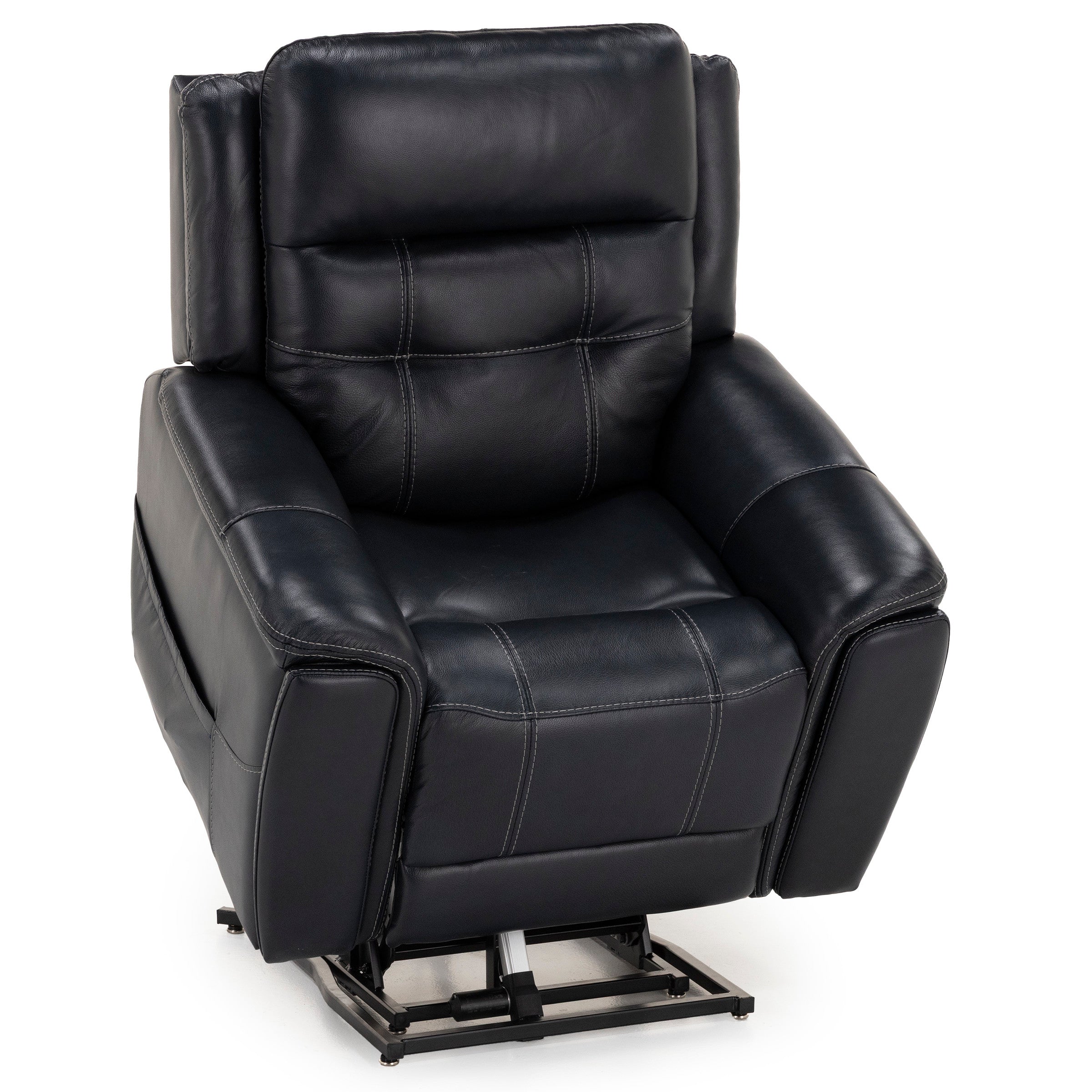 Quinn Leather Fully Loaded Lift Chair With Heat And Hidden Cupholders (FDA Class II Medical Device)