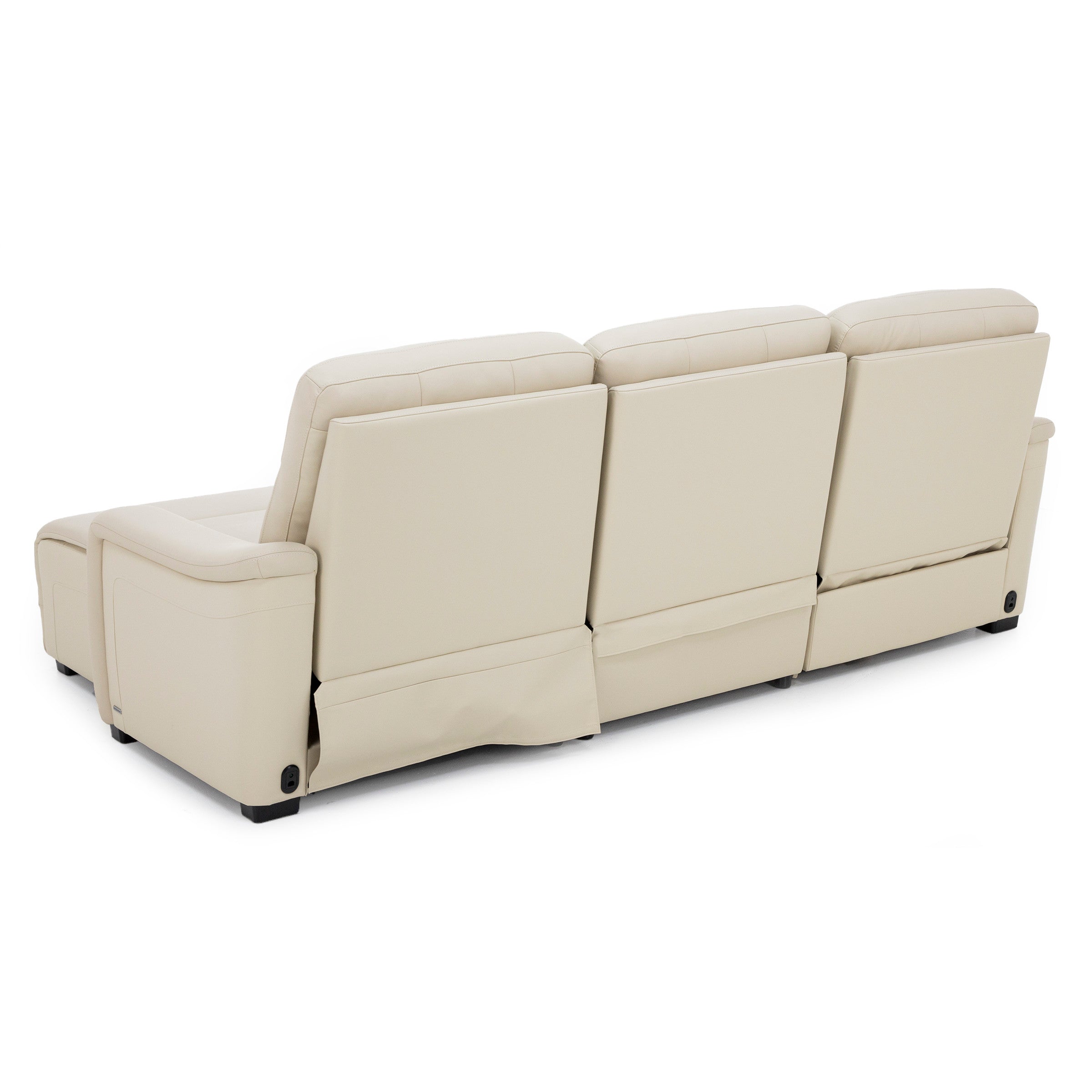 Drew & Jonathan Home Newport 3-Pc. Leather Power Headrest Zero Gravity Reclining Chaise