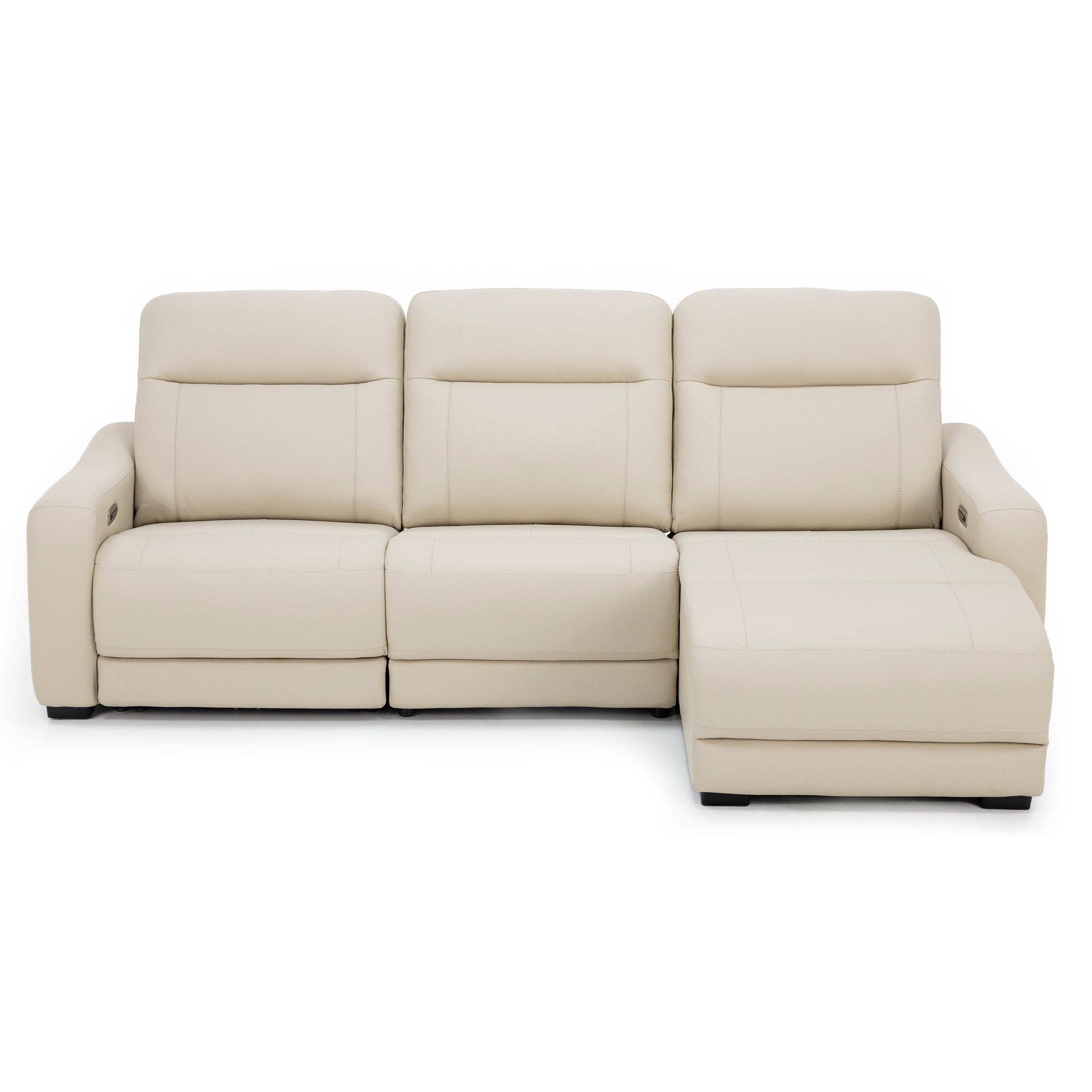 Drew & Jonathan Home Newport 3-Pc. Leather Power Headrest Zero Gravity Reclining Chaise