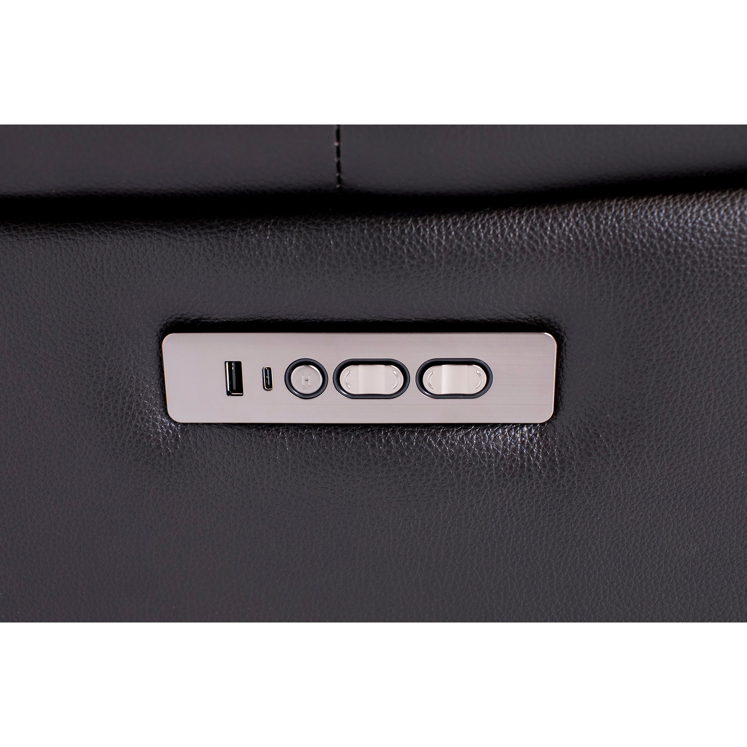 Laredo IV 3-Pc. Leather Power Headrest Reclining Console Loveseat in Blackberry
