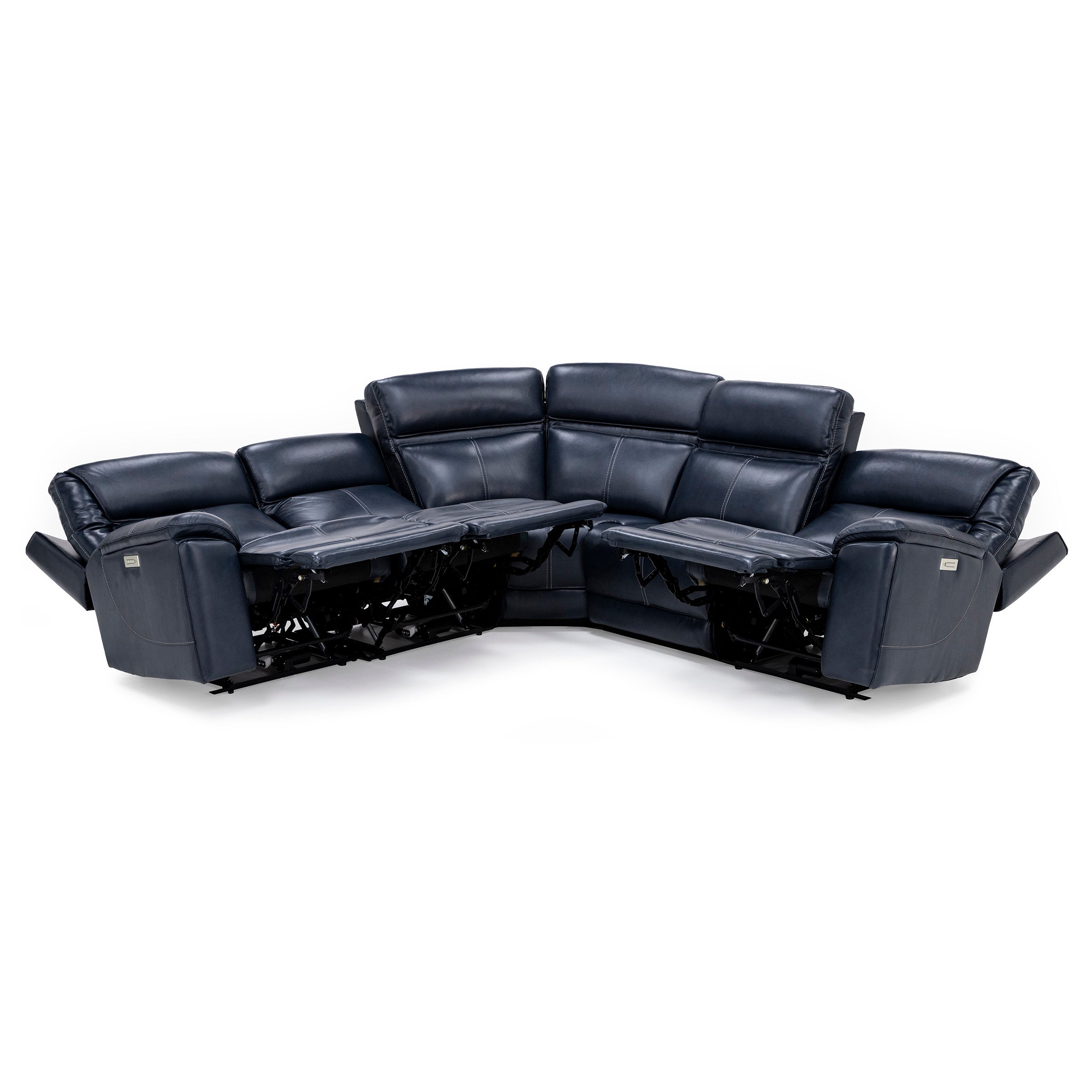 Duke 5-Pc. Leather Fully Loaded Zero Gravity Reclining Modular With Hidden Cupholders