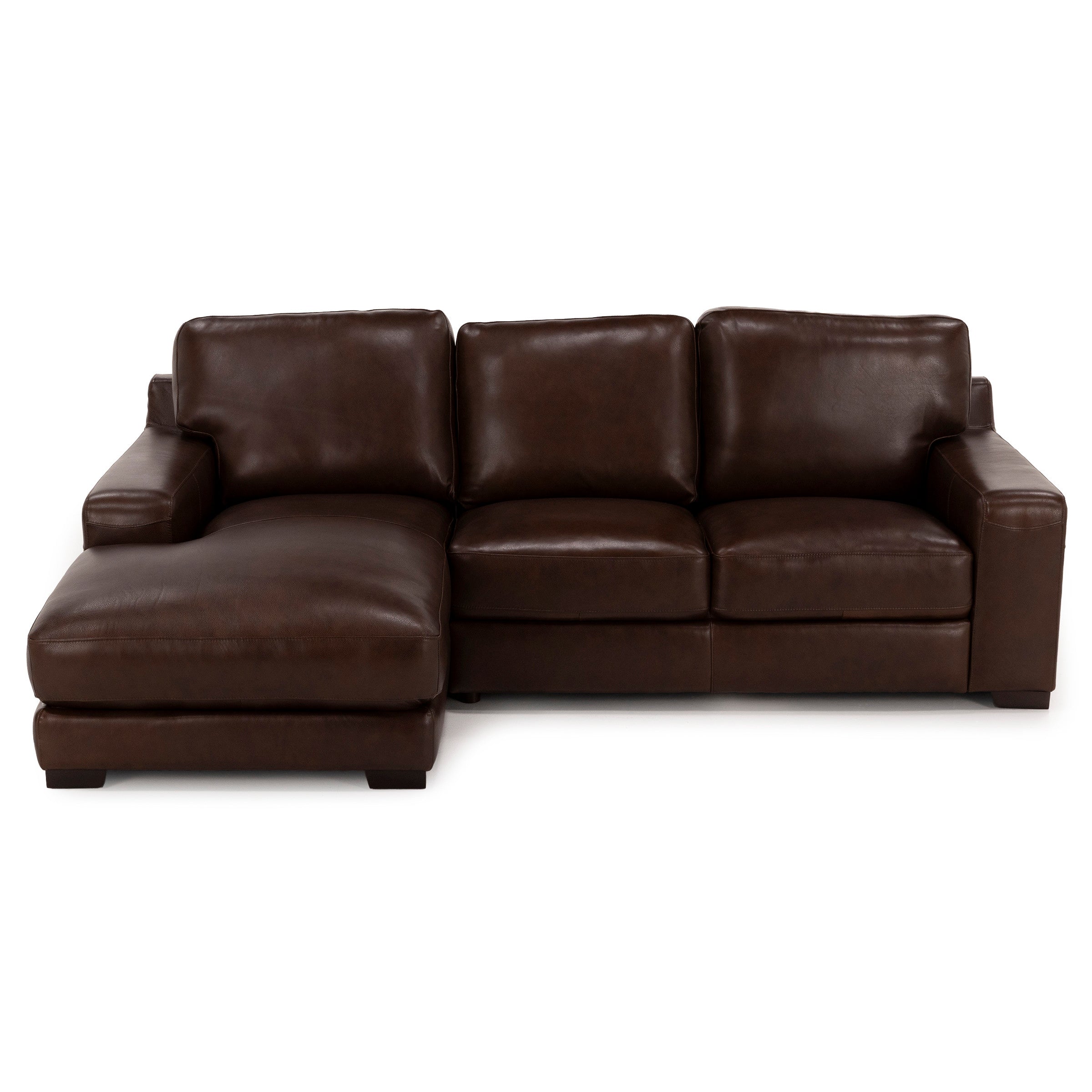 Rainier 2-Pc. Leather Chaise Sofa