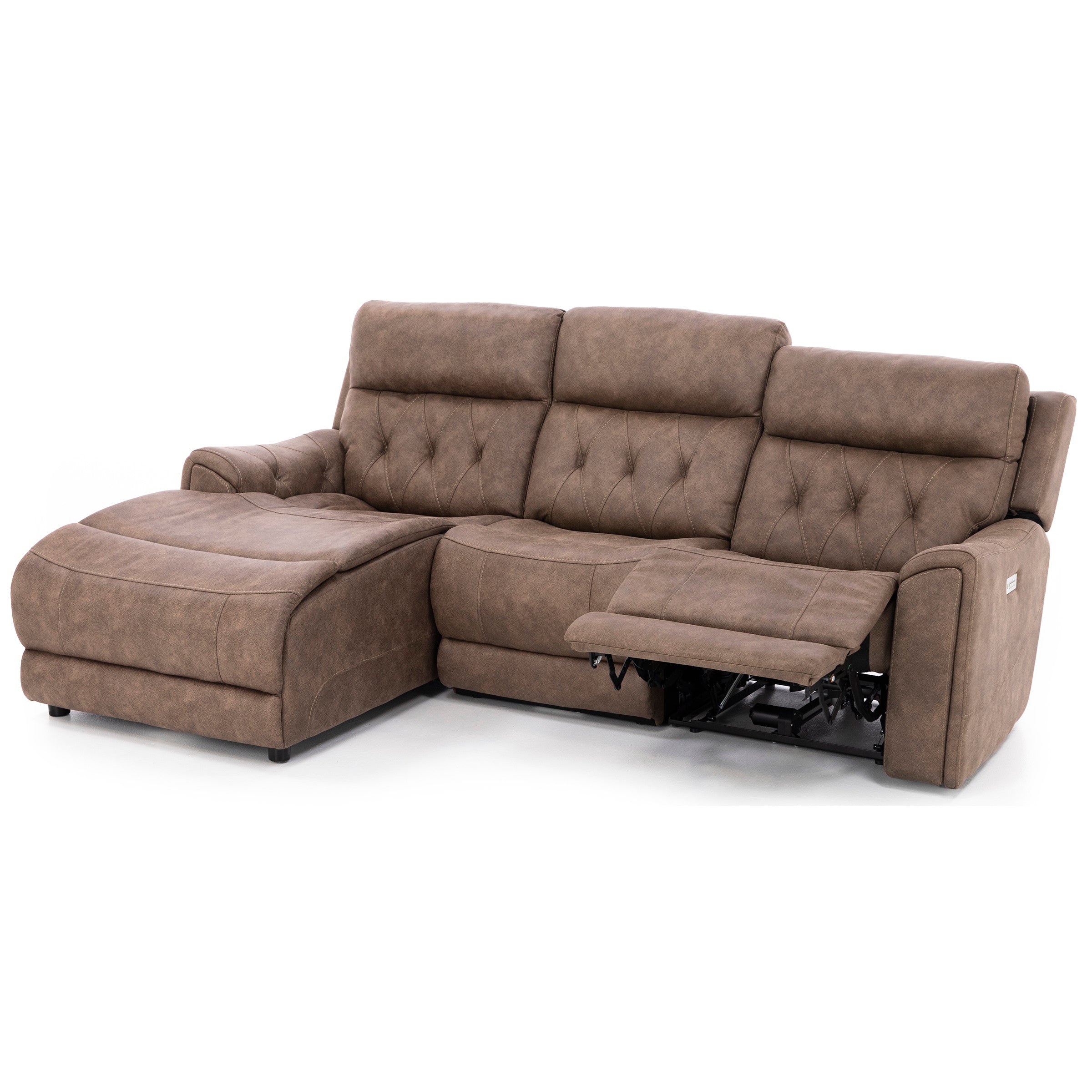 Canyon 3-Pc. Fully Loaded Reclining Chaise Sofa