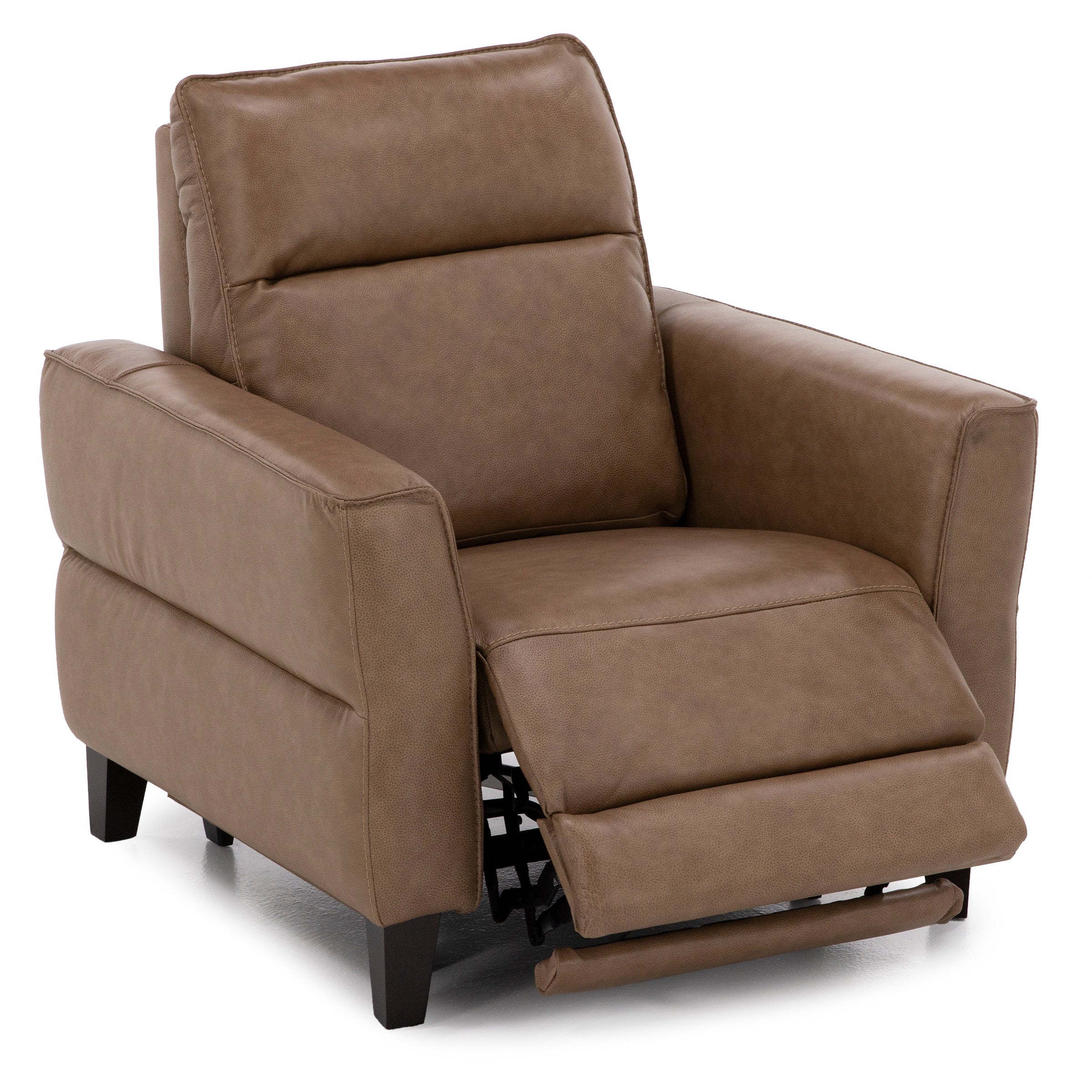 New York Leather Power Headrest Recliner