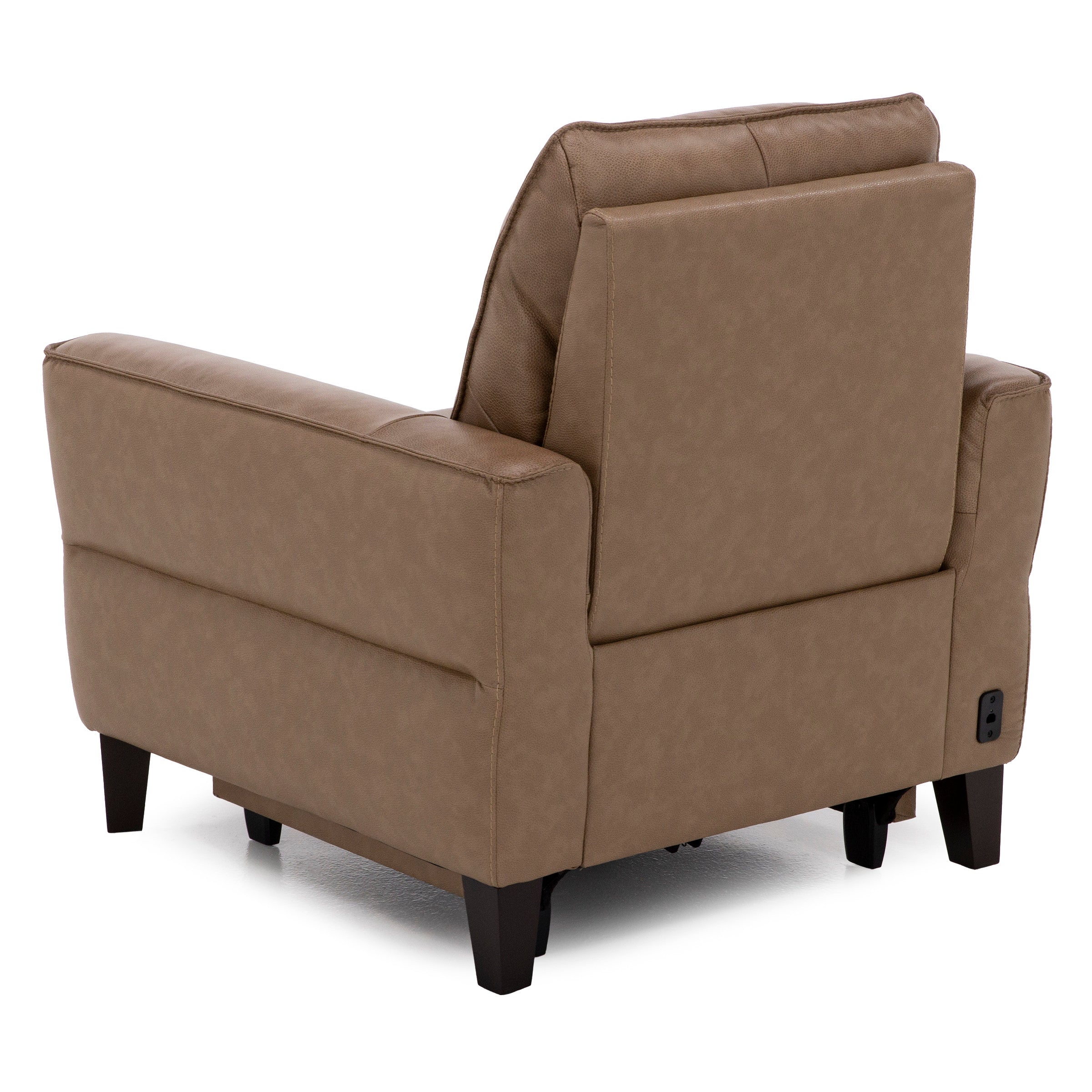 New York Leather Power Headrest Recliner