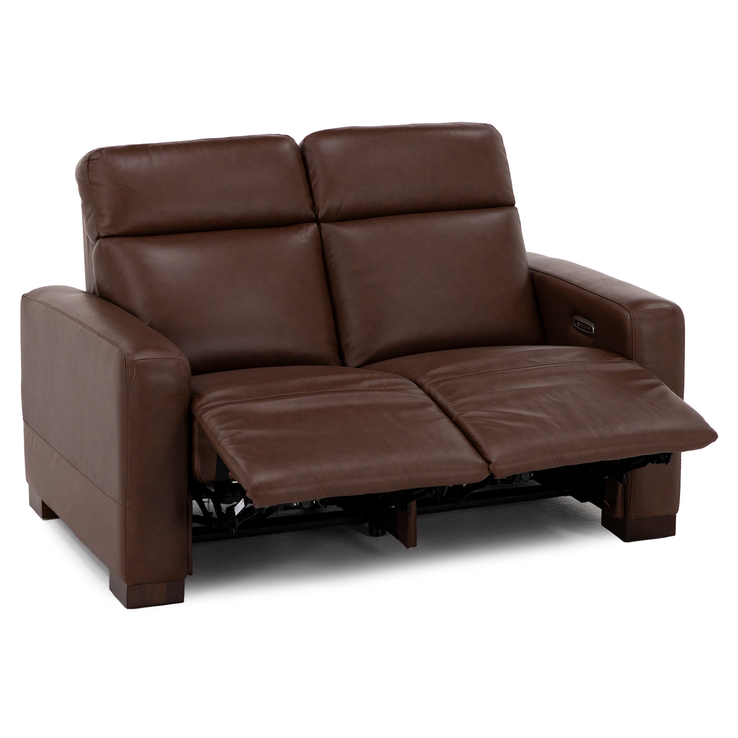 Acadia Leather Power Headrest Zero Gravity Reclining Loveseat