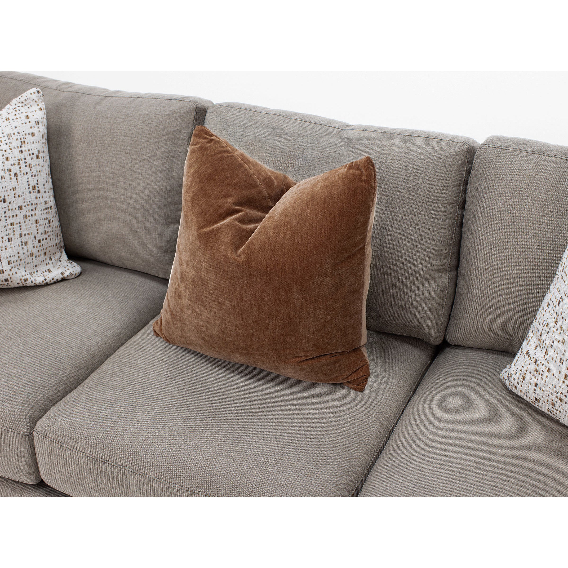 Hertz Sloped Roll Arm Sofa Plus With Three Pillows