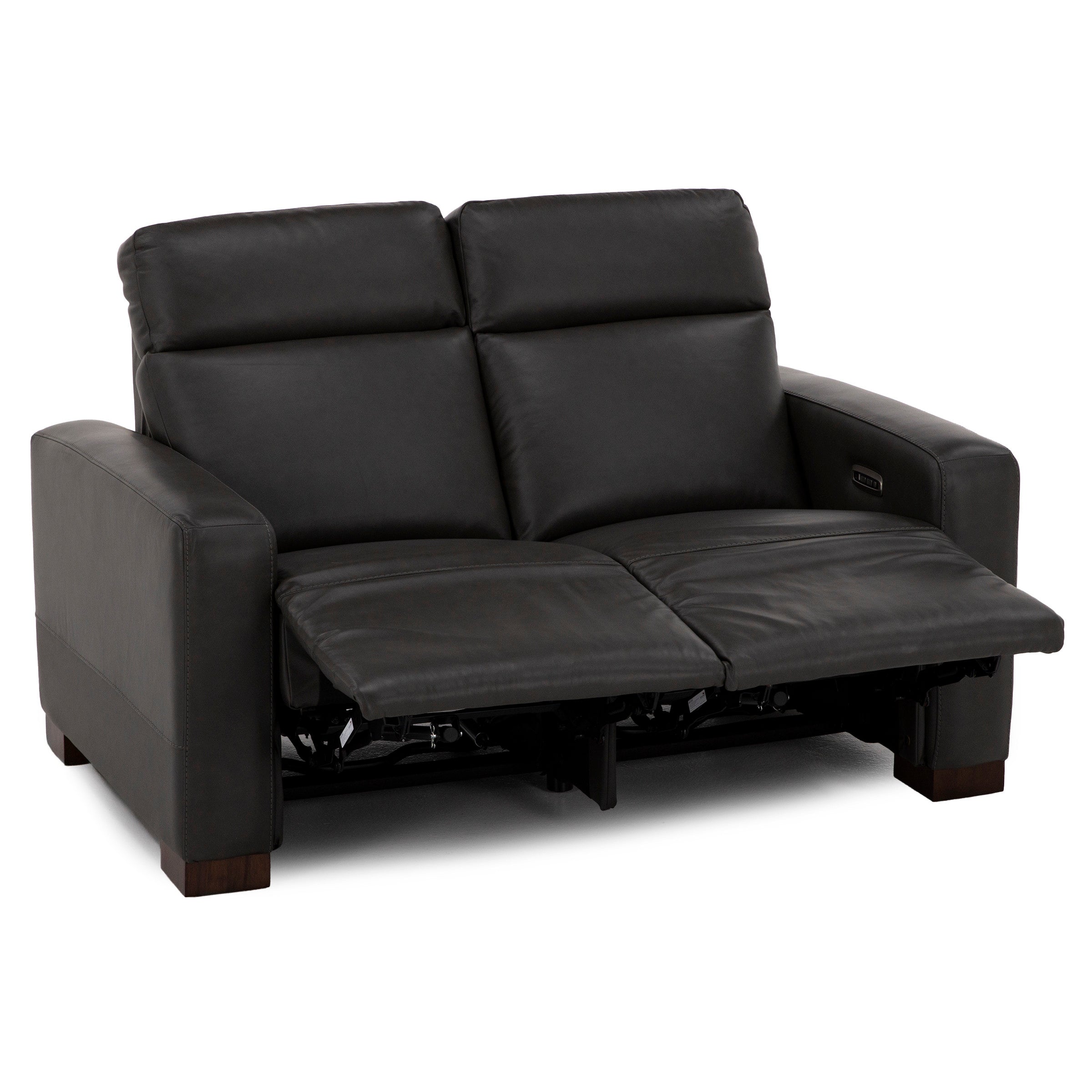 Acadia Leather Power Headrest Zero Gravity Reclining Loveseat