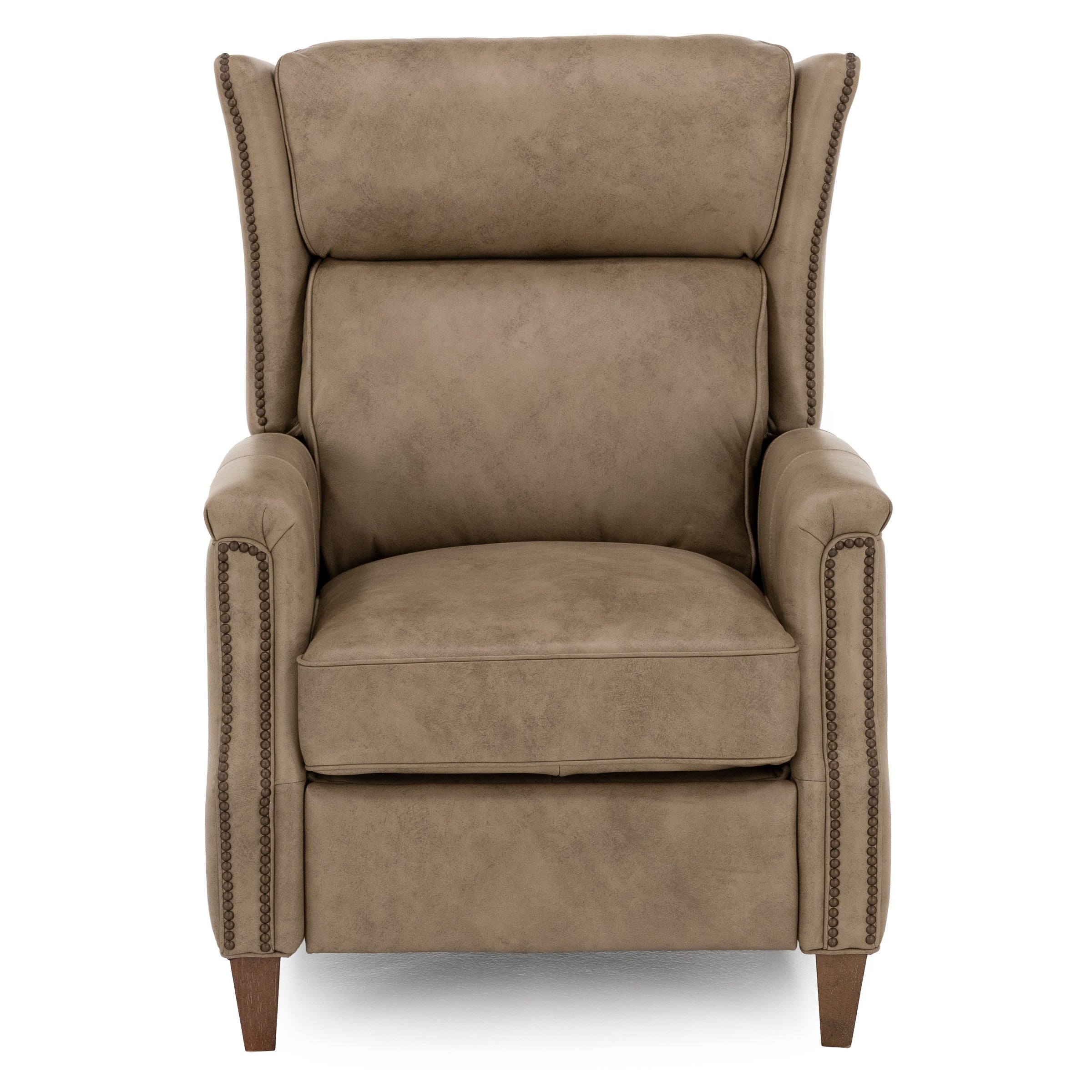Lorne Leather Power Headrest High Leg Recliner