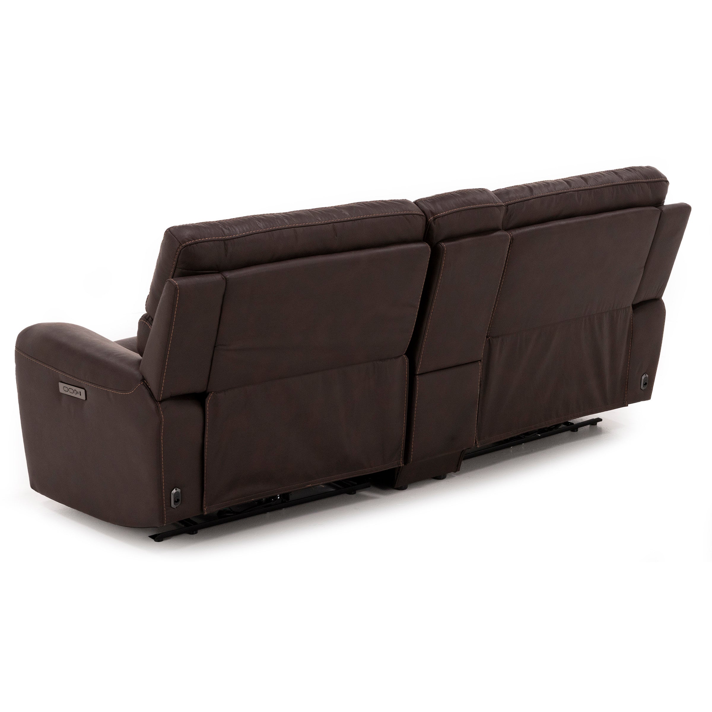 Dutton 3-Pc. Power Headrest Wall Saver Reclining Console Loveseat