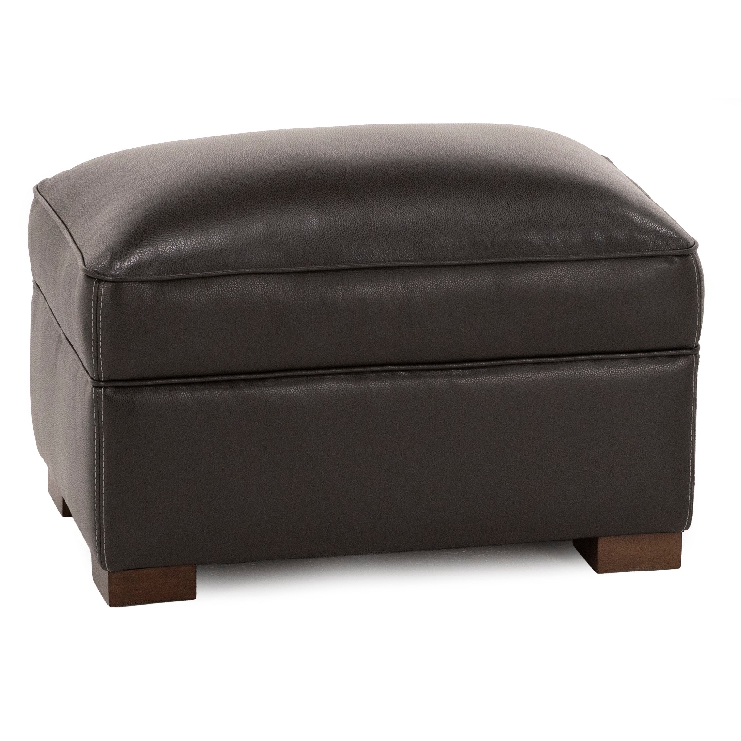 Oliver Leather Ottoman