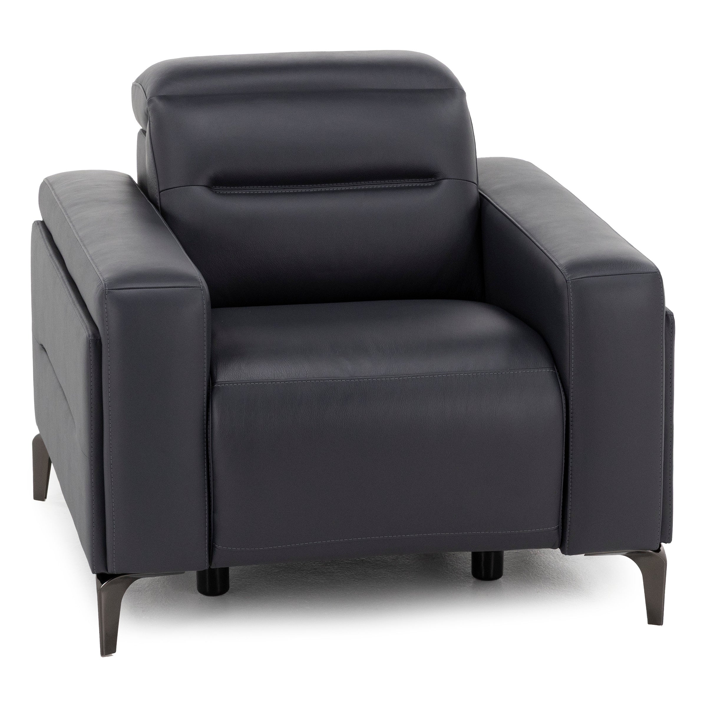 Drew & Jonathan Home Amalfi Leather Wall Saver Power Headrest Recliner