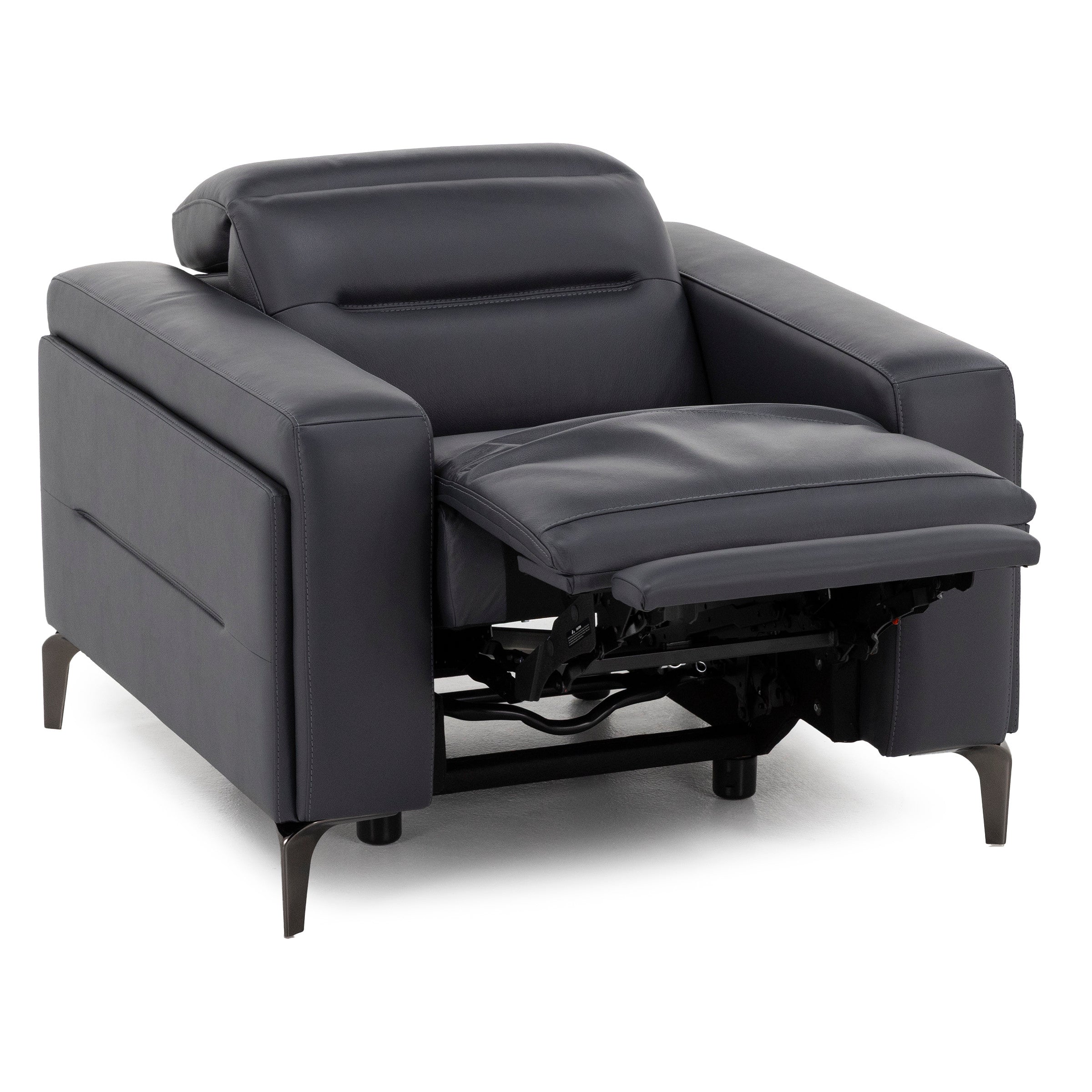Drew & Jonathan Home Amalfi Leather Wall Saver Power Headrest Recliner