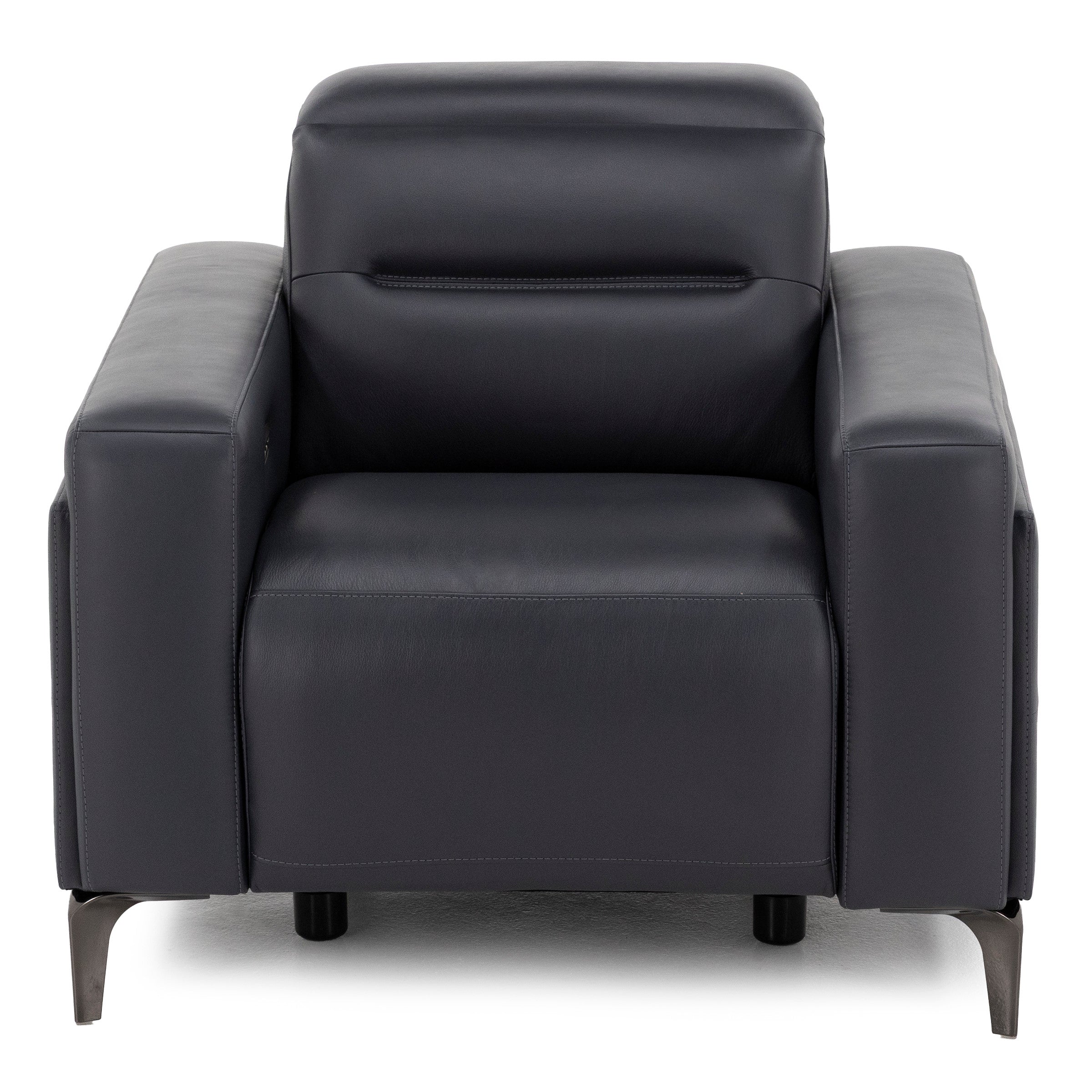 Drew & Jonathan Home Amalfi Leather Wall Saver Power Headrest Recliner