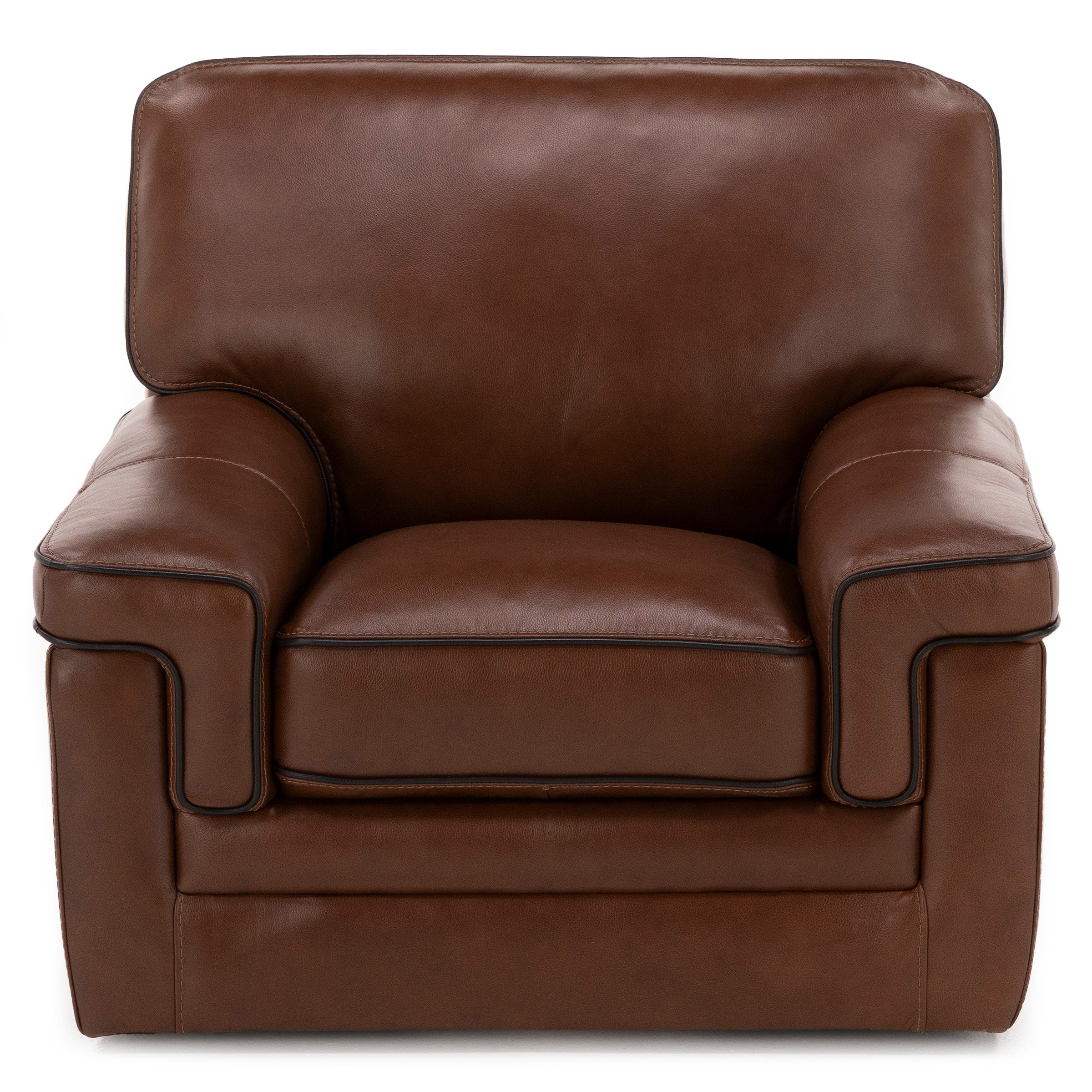 Piper Leather Swivel Chair