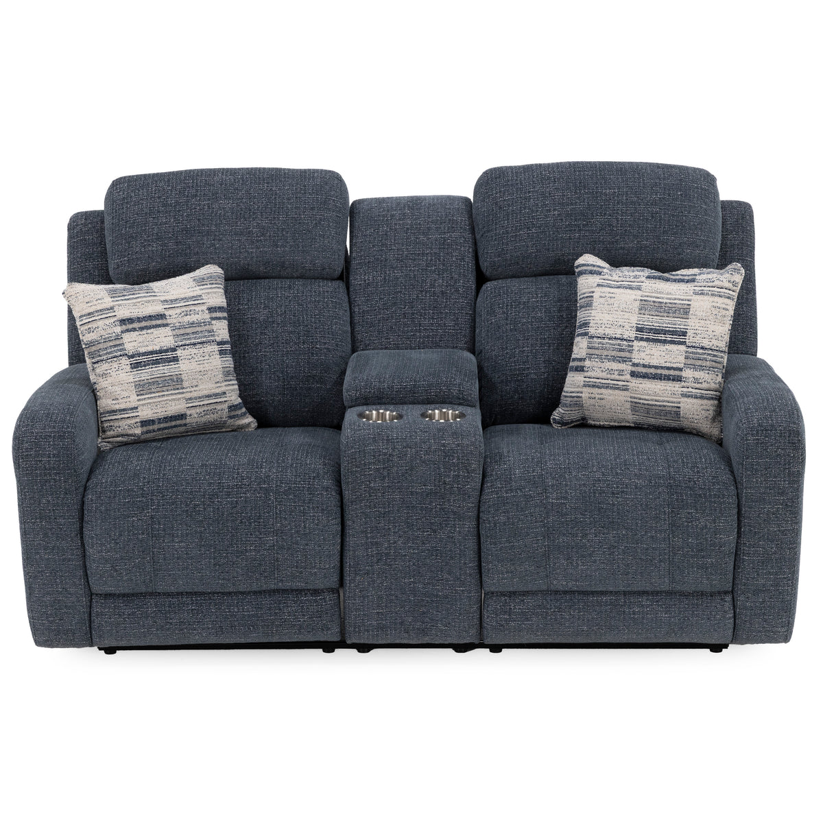 Pacific Power Headrest Auto Glide Reclining Console Loveseat