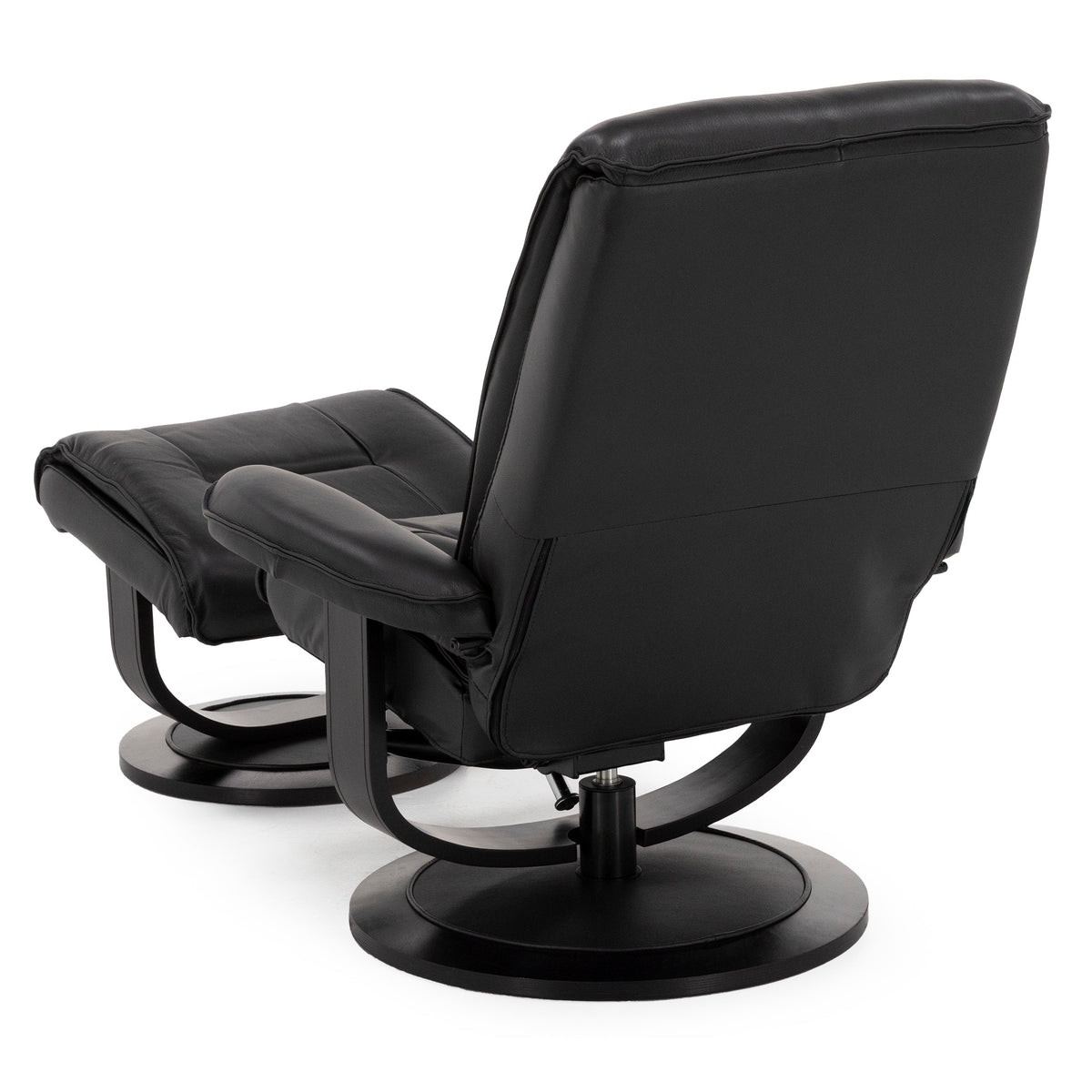 Genevive Leather Chair and Ottoman Set