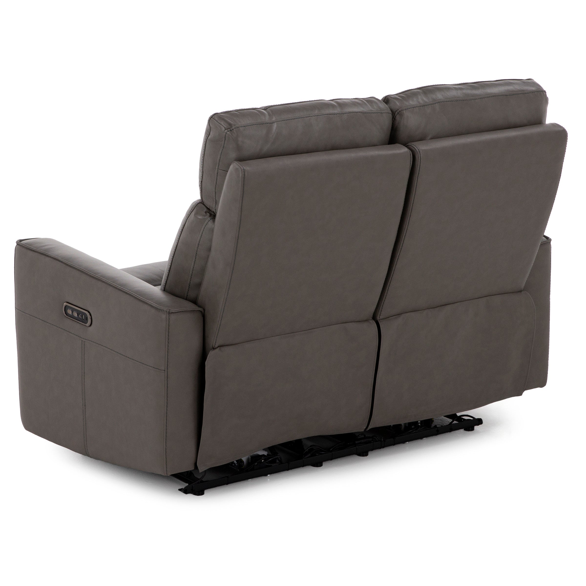 Flipper Leather Power Headrest Reclining Loveseat