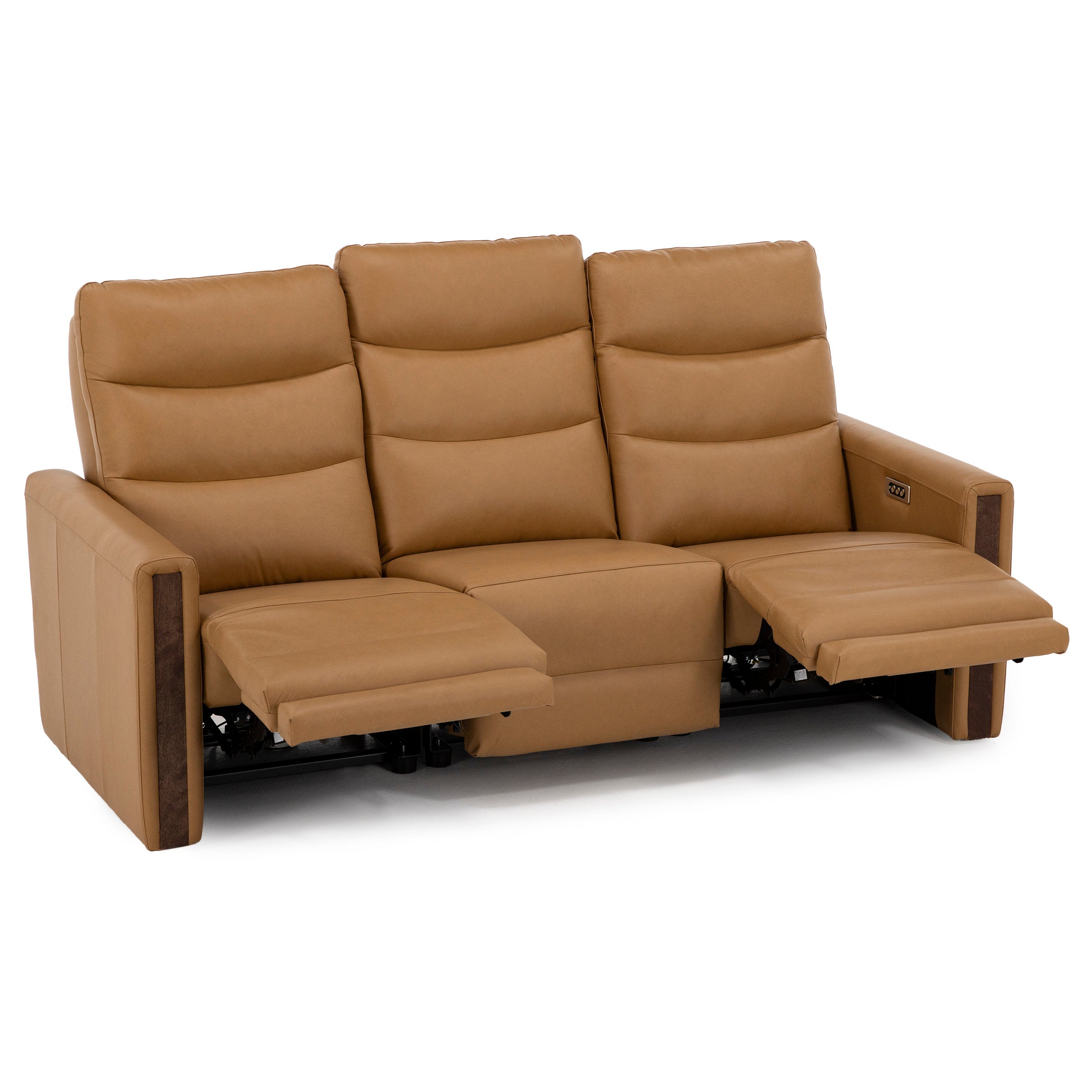 Conway 3-Pc. Leather Fully Loaded Wall Saver Reclining Sofa