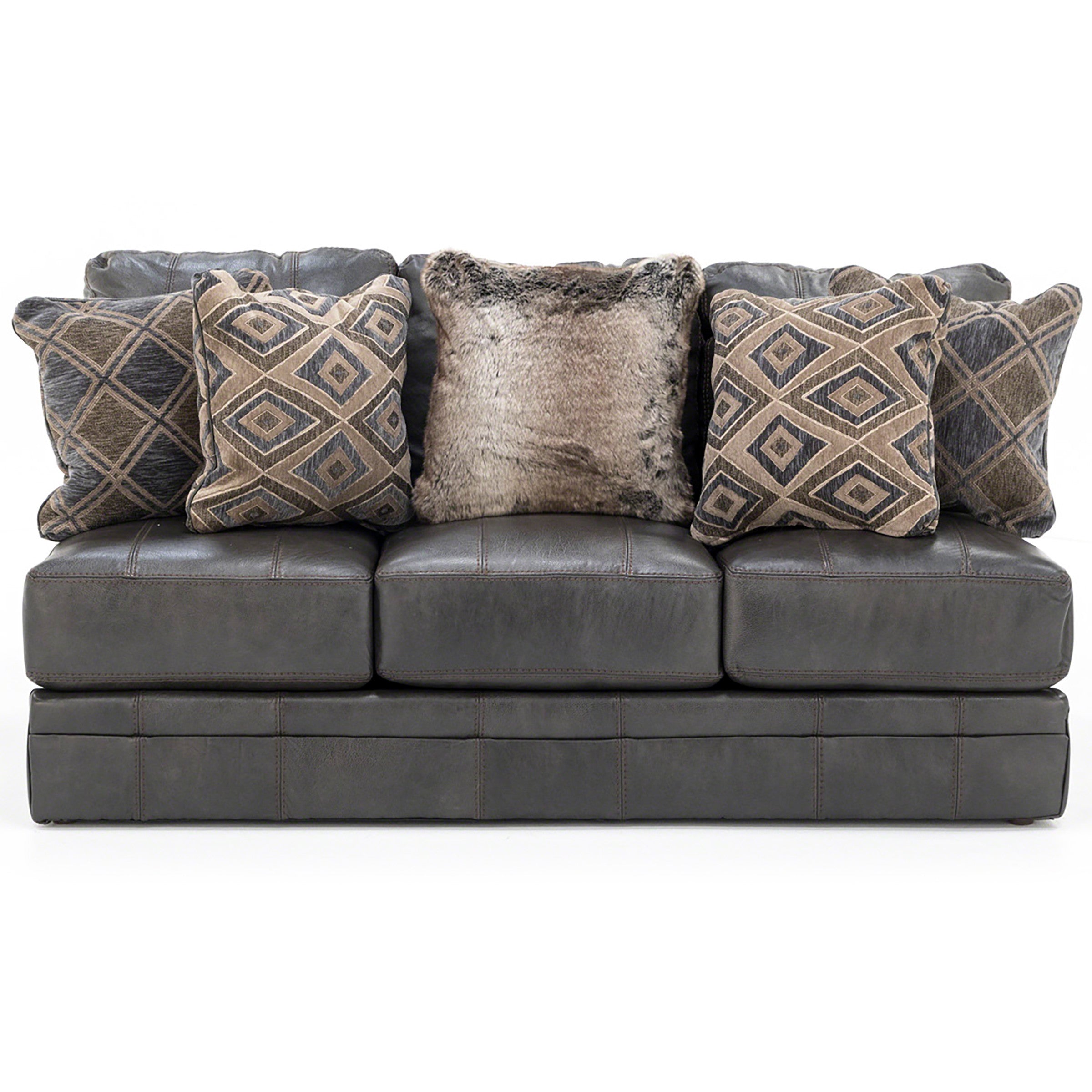 Camden 3-Pc. Leather Sectional with Chaise - Large