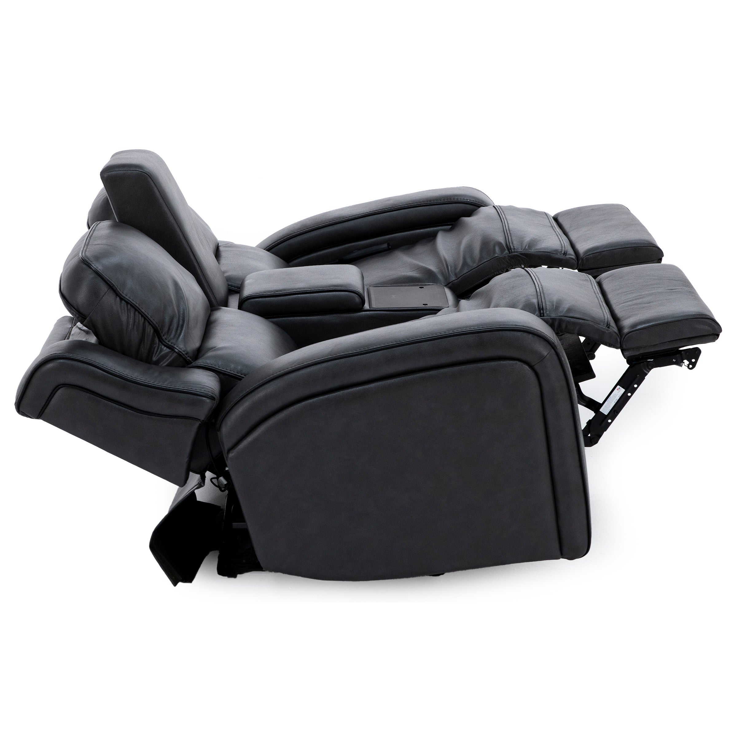 Liam Leather Fully Loaded Zero Gravity Console Reclining Loveseat