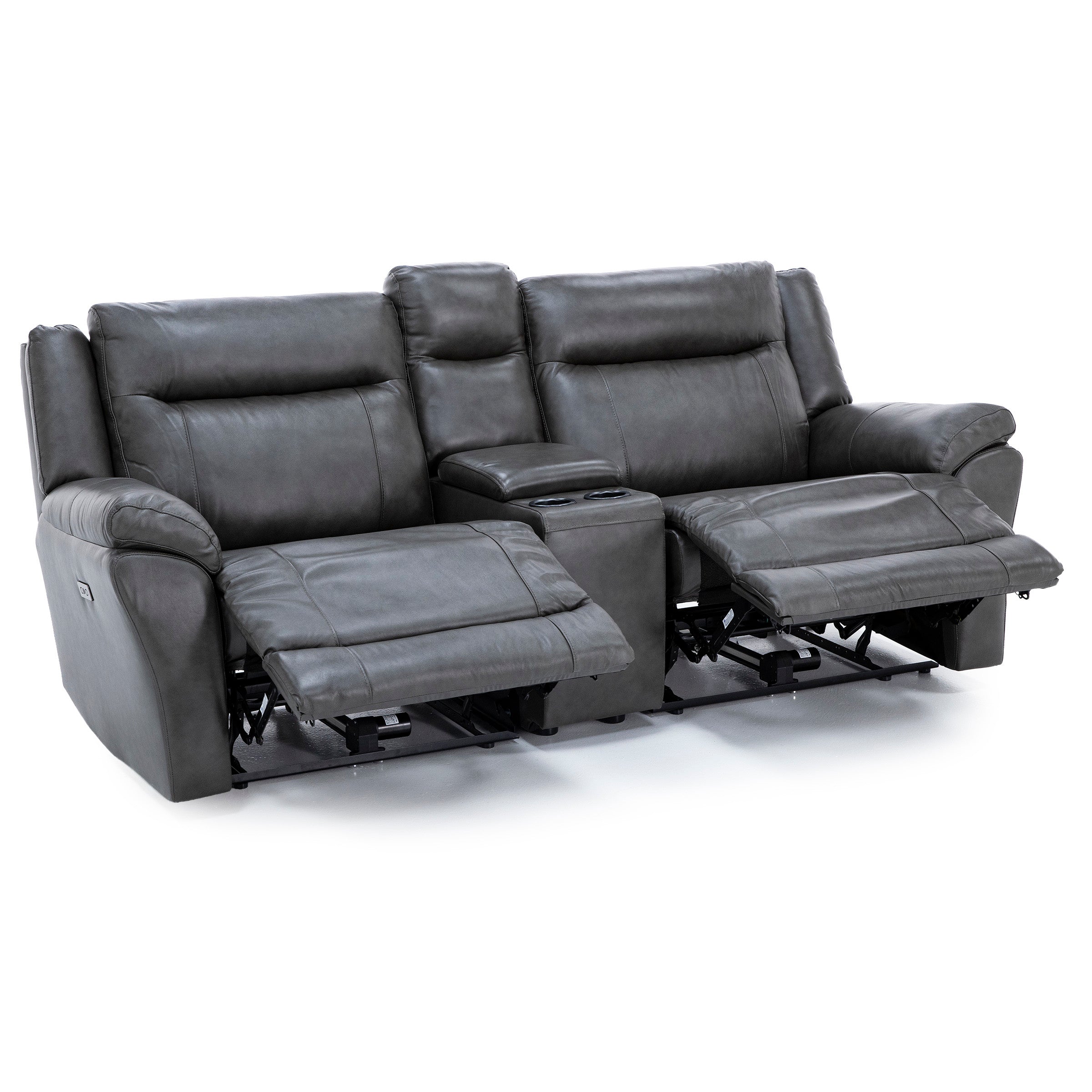 Madrid 3-Pc. Leather Power Reclining Wall Saver Console Loveseat