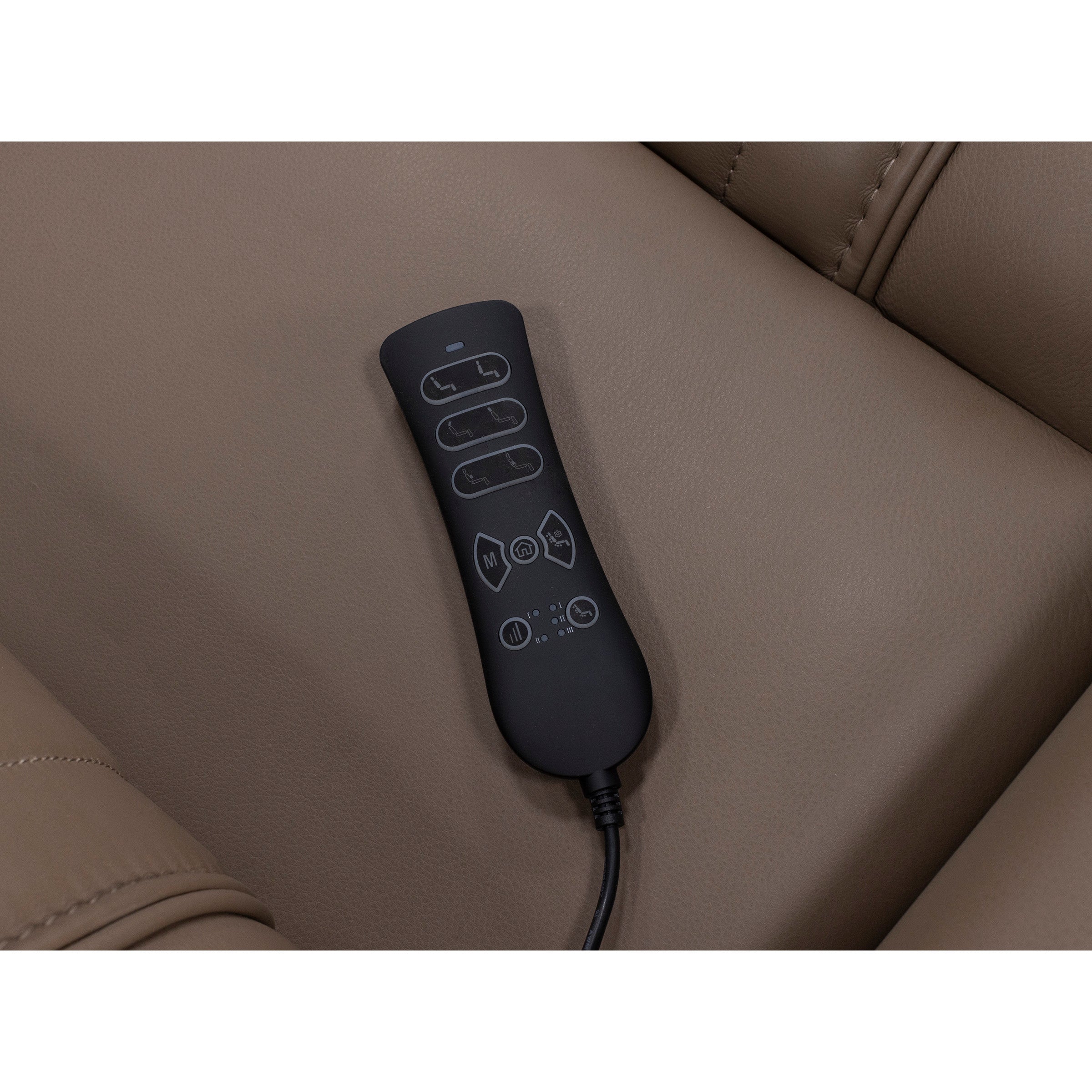 Maverick 3-Pc Leather Fully Loaded Reclining Sofa With Drop Down Table And Massage
