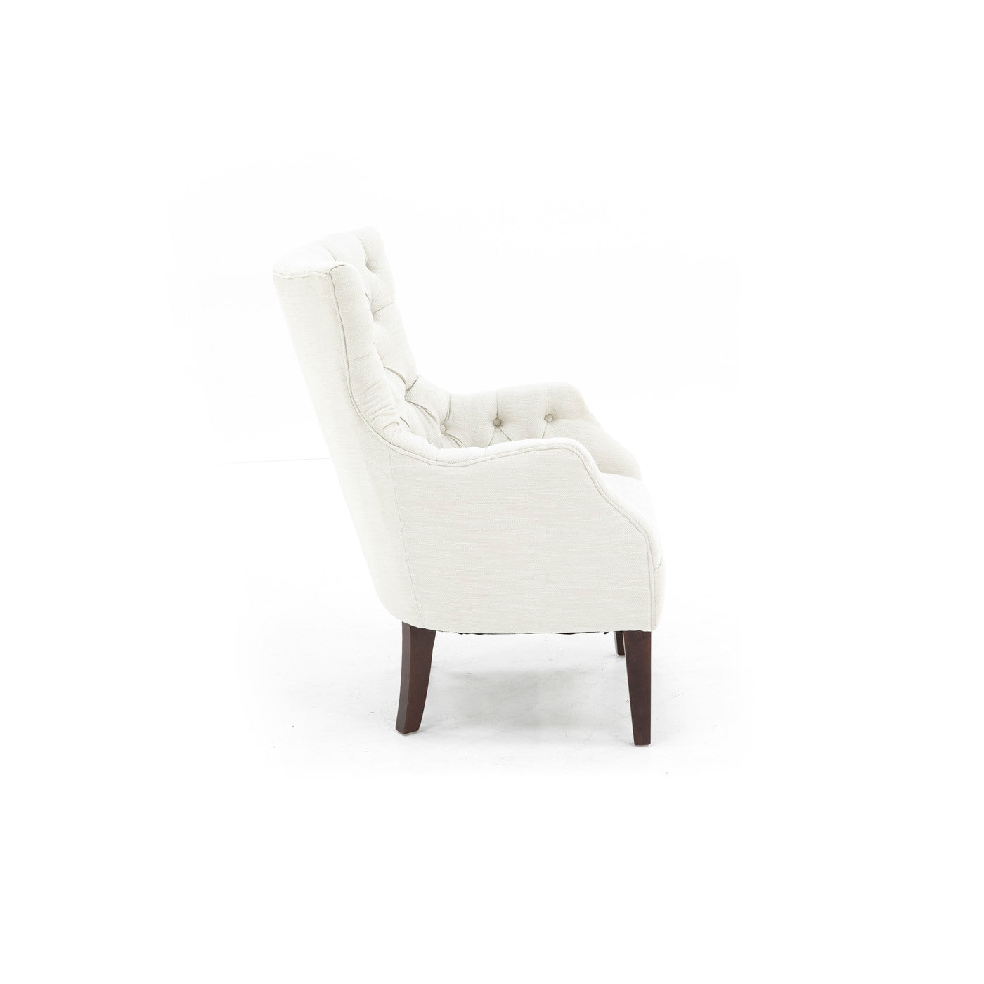 Hannah Wing Chair In Ivory