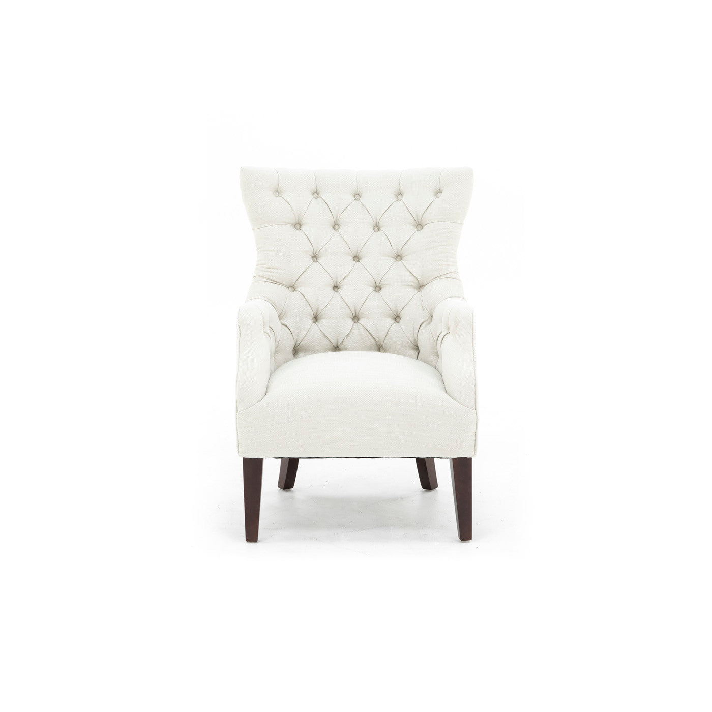 Hannah Wing Chair In Ivory